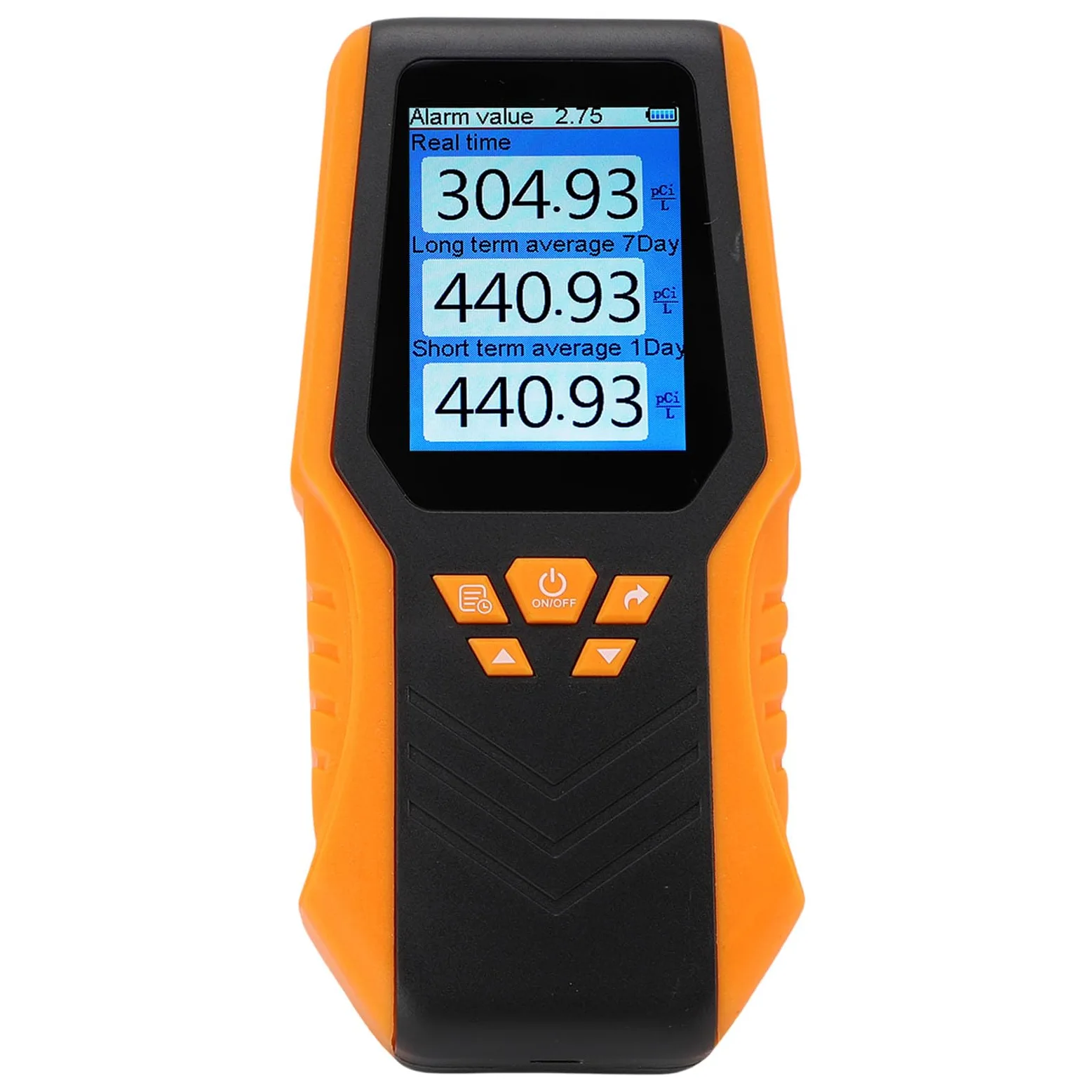 Eujgoov Rilevatore di Radon Letture Digitali, Monitor Portatile con Display LCD per Casa, Ufficio, Scuola, Letture Accurate, Design Compatto, Batteria Ricaricabile