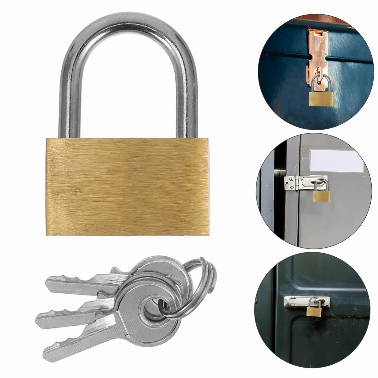 12pezzi Padlock Per Armadietti Stoccaggio e Recinzioni Serrature Chiave Multifunzionale Per Casette