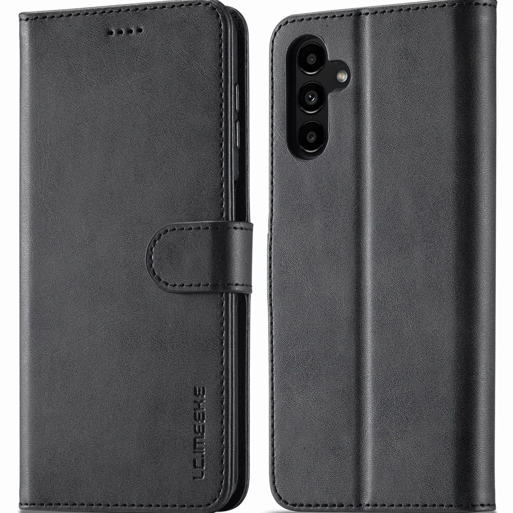 Cover per Samsung Galaxy A14 5G / A14 4G, Custodia Cover Pelle Libro Portafoglio con Porta Carte Magnetica Protezione Flip Cuoio Antiurto Case Custodia Cover per Samsung Galaxy A14 5G/4G,Nero