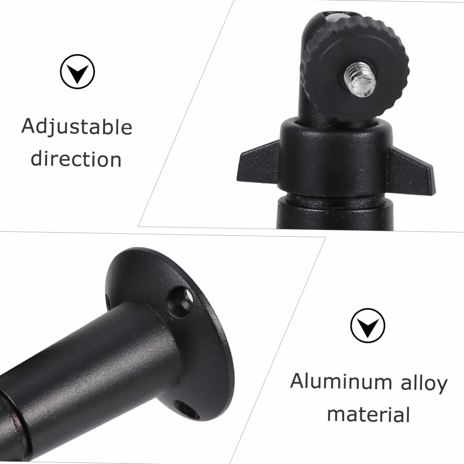 VILLCASE 3 Set Supporto Per Telecamera Supporto Da Parete Supporto Da Soffitto Supporto Per Telecamera Supporto Per Telecamera Supporto Per Telecamera Supporto Per Telecamera 2 pezzi * 3