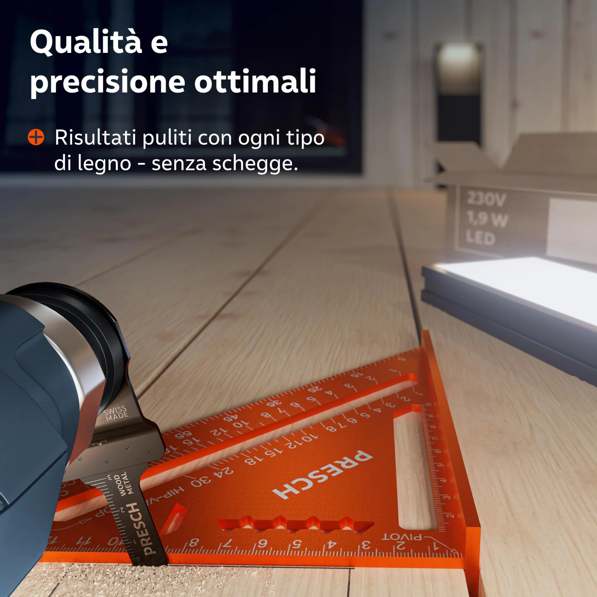 Presch Lame Multifunzione Legno e Metallo 25x10mm 5 pz. - Lame Starlock per sostituzione senza attrezzi - Taglio preciso con denti bimetallici e forma sfalsata - Accessori multiutensile professionale