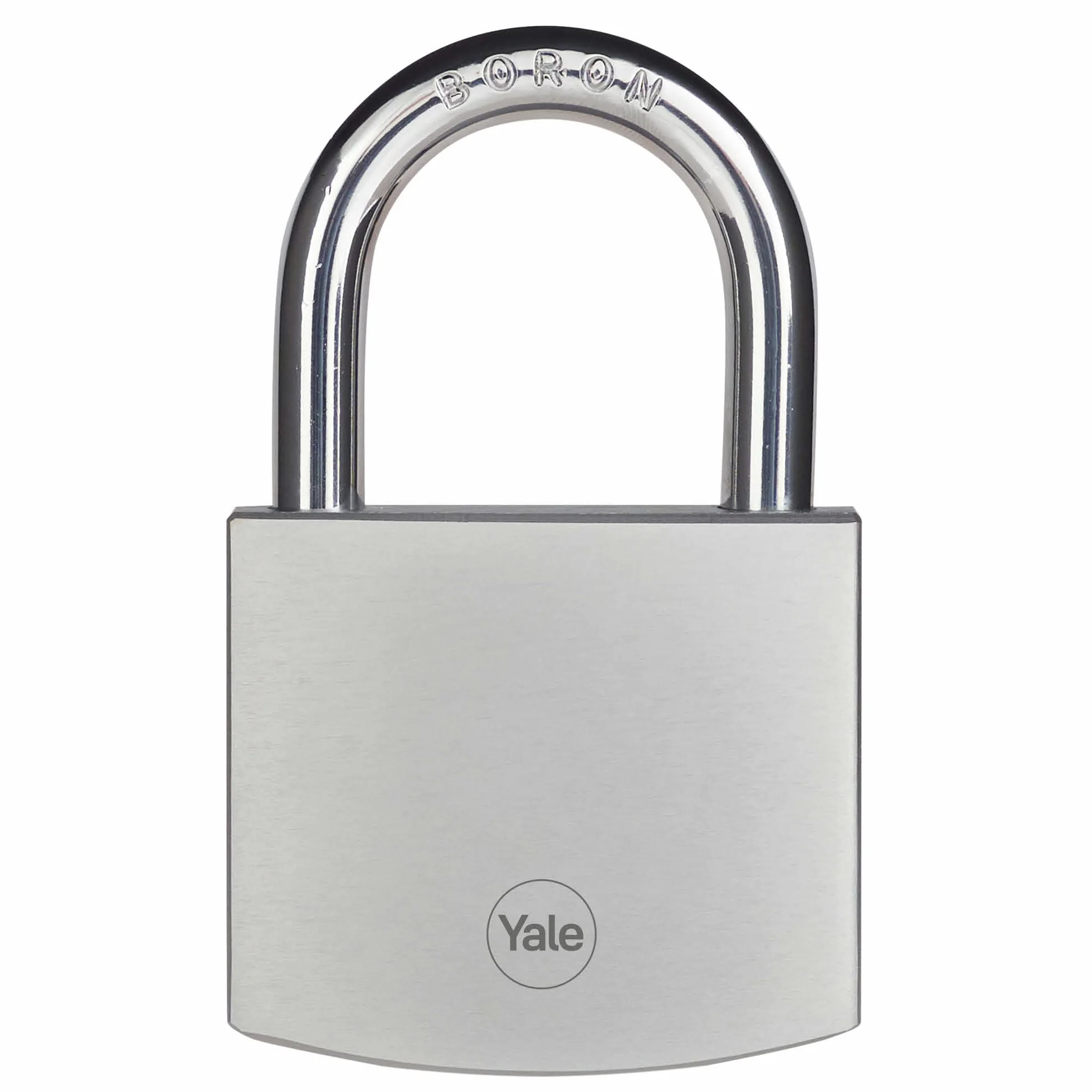 Yale Y120DB/60/135/1 - Lucchetto Alta Sicurezza in Ottone Cromato 60 mm, Arco in Boro, Doppia Chiusura, Resistente per Esterno, Testato EN12320, per Garage e Cancello