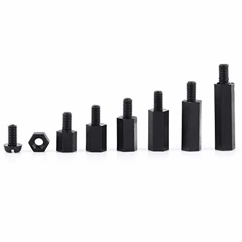 M3 Nylon Male Female Hex Spacer Standoff Screw Nut Assortment Kit, Mounting Hardware for Circuit Board