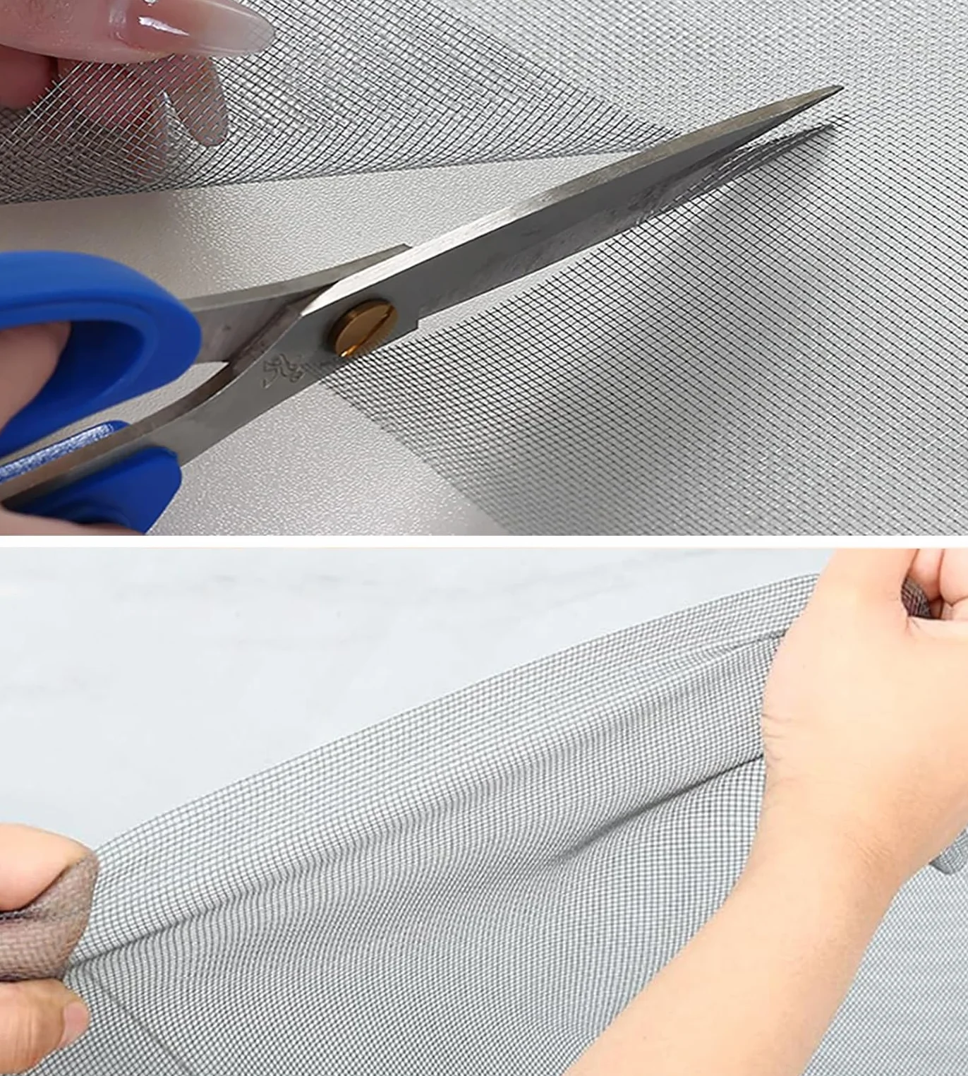 Zanzariere per Finestre 150x160cm con Nastro di Montaggio a Strappo Resistente