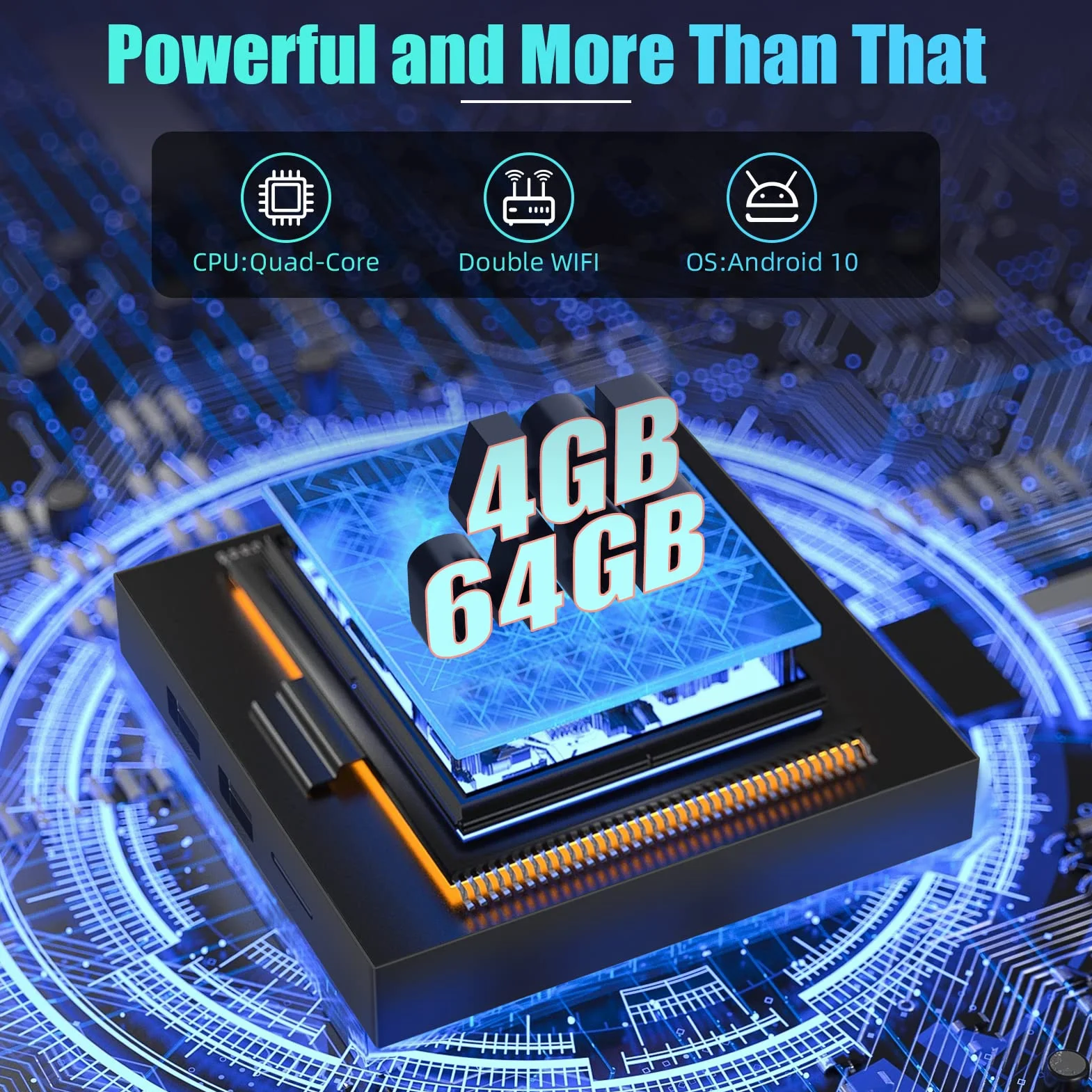 Android 10.0 TV Box 4GB RAM 64GB ROM Allwinner H616 Quadcore Mali-G31 MP2 GPU Supporto 2.4 / 5.0GHz dual-band Wifi BT5.0 3D 6K Ultra HD H.265 10/100 Ethernet HDMI2.0 Smart TV BOX