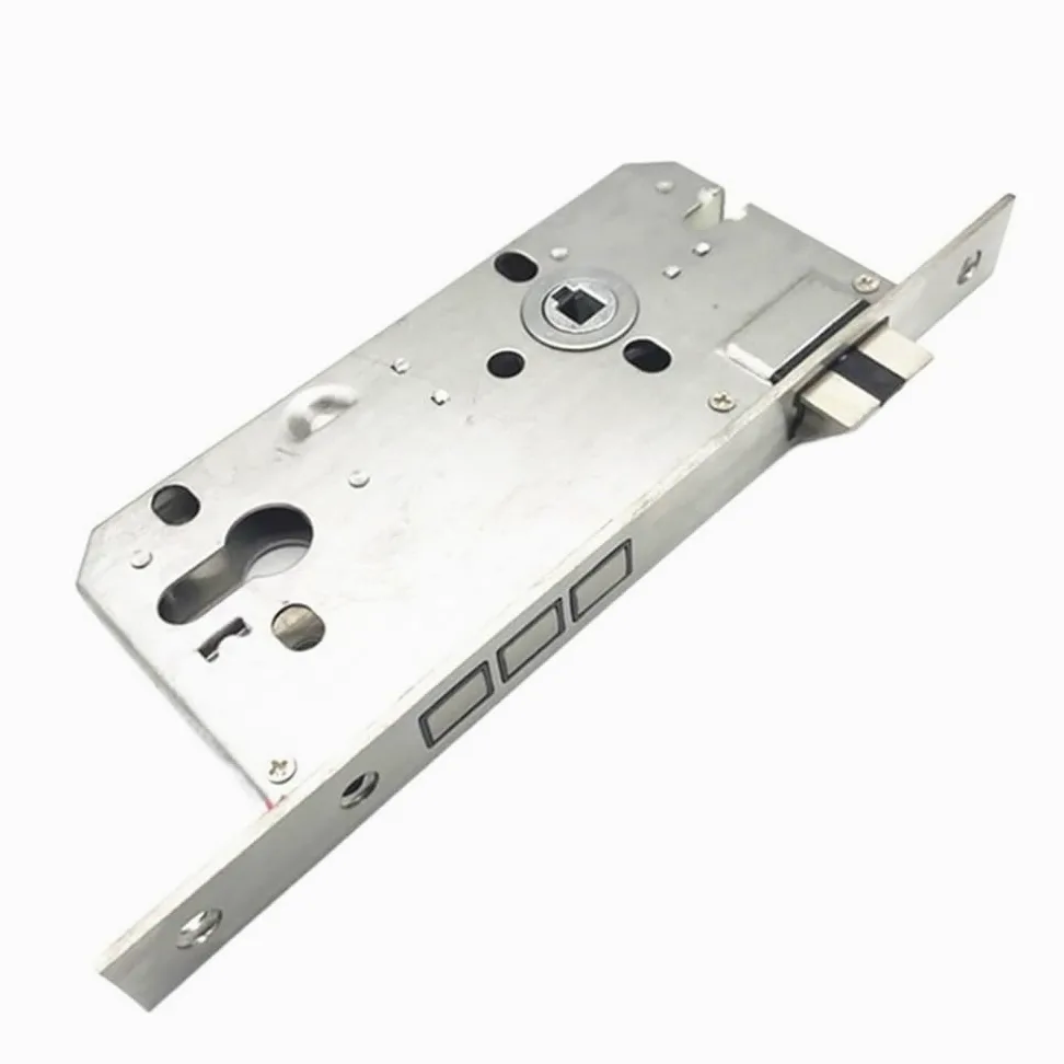 Serratura Porta Corpo serratura silenziosa 8550, pannello quadrato 240x22 mm, linguetta muta, for altezza cilindro 32, corpo, molla pesante, ritorno forte(LIGHT SPRING_85MM)