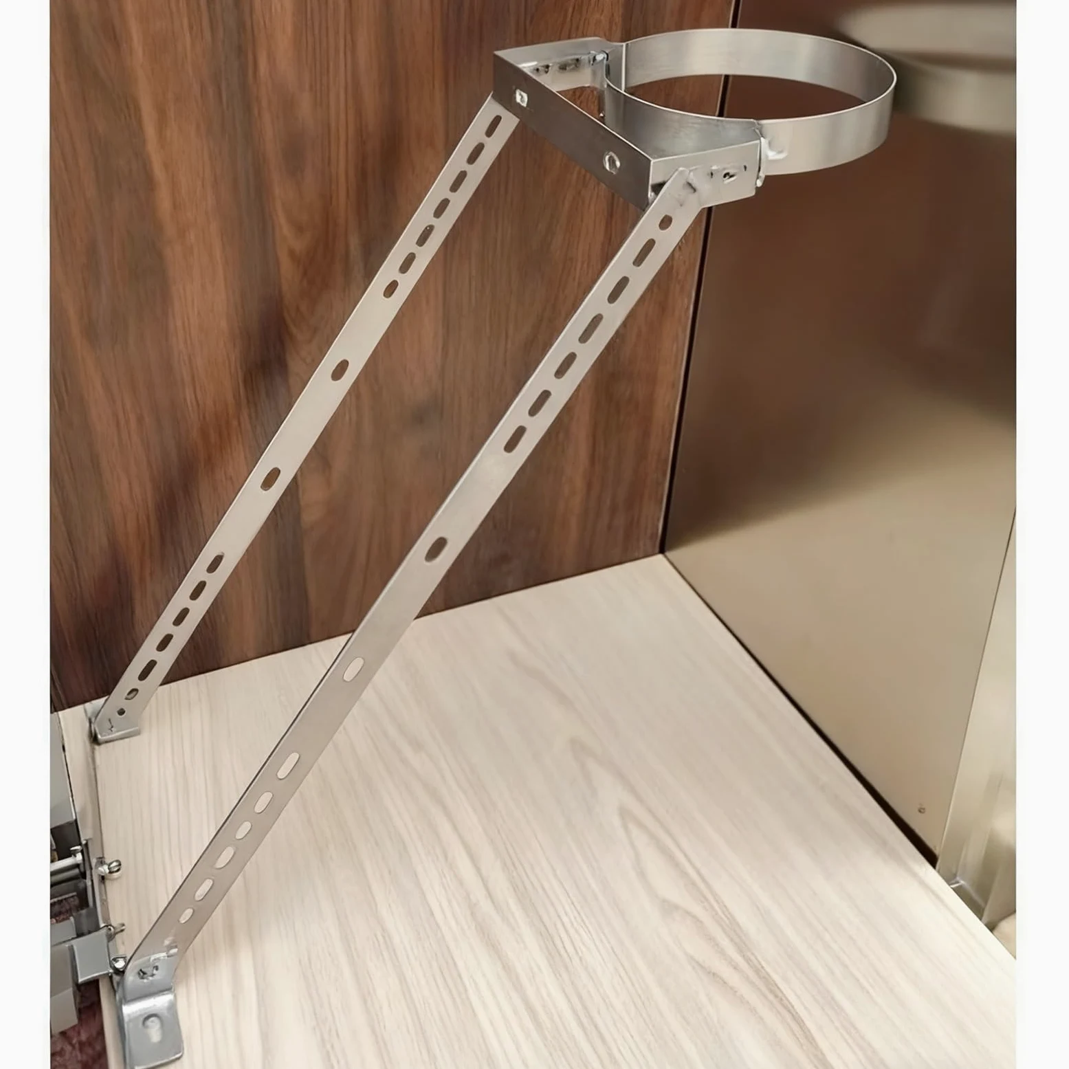 Supporto per Camino da Tetto, Supporto Universale Regolabile per Tubi della Stufa - Supporto per Tubo di Scarico fumi multiforo, Supporto per Tubo di Scarico fumi per caldaie - Adatto a Tubi