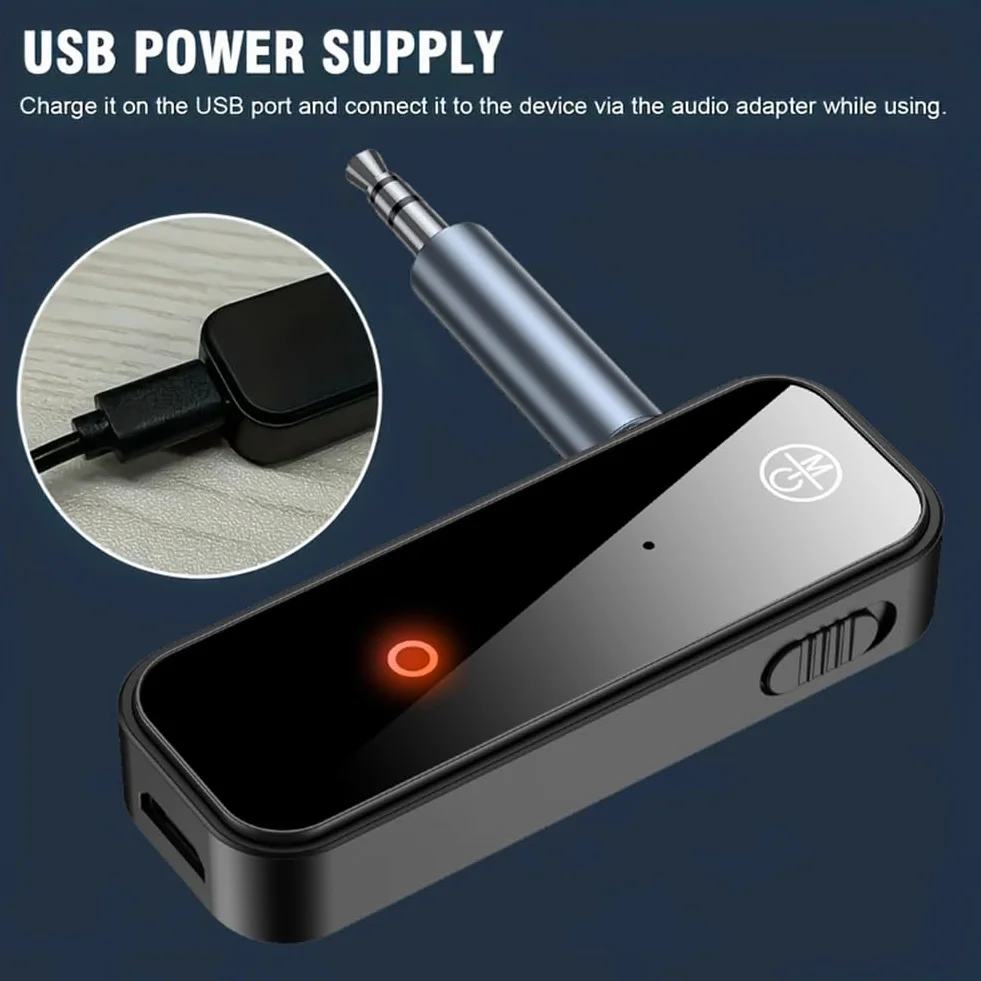 AXFEE Trasmettitore Bluetooth 5.4, con RCA & 3.5mm AUX Plug and Play, per Cuffie/Smartphone/Aereo/TV/PC/Bluetooth Apparecchio Acustico/Altoparlante