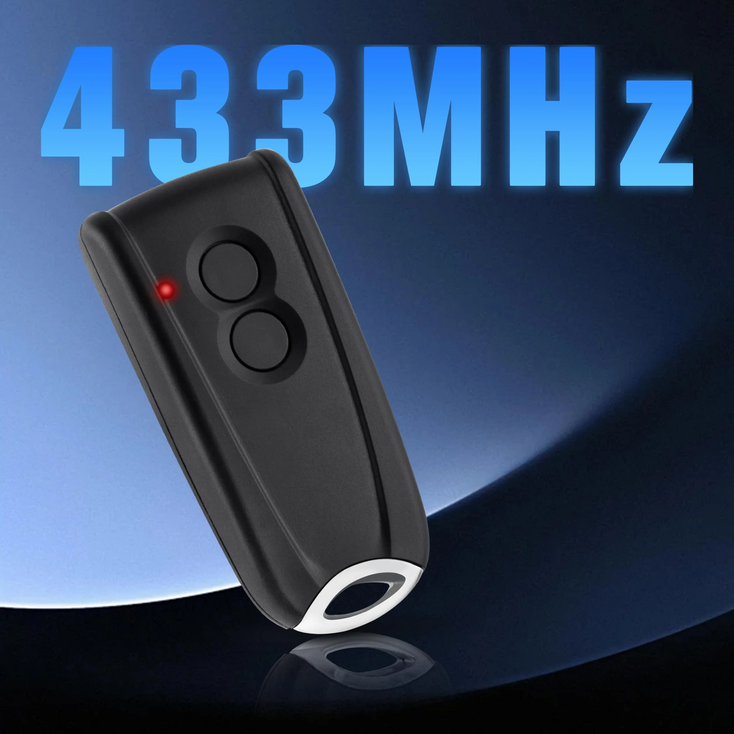pepape 2 pezzi apriporta del garage telecomando per trasmettitore manuale EcoStar RSC2-433 RSE2-433, con fondo in metallo, compatibile con azionamento per porta del garage Hörmann Liftronic 500/700