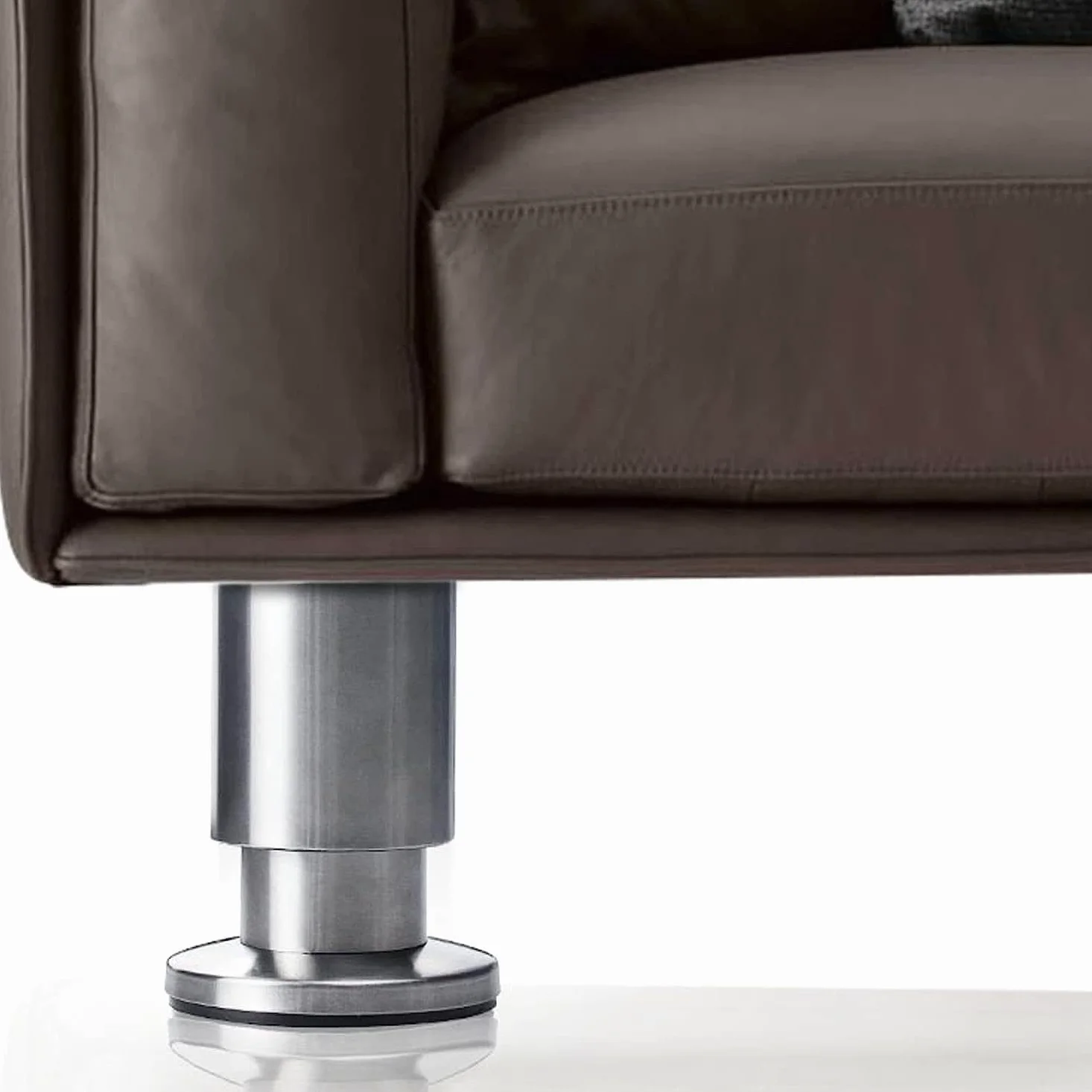 Feng Shui， Gambe per mobili Set di 4 Gambe per mobili, Piedini per Tavolo Regolabili in Acciaio Inossidabile, Gamba di Supporto per Divano di Ricambio per carichi Pesanti, per Supporto TV Letto Piano