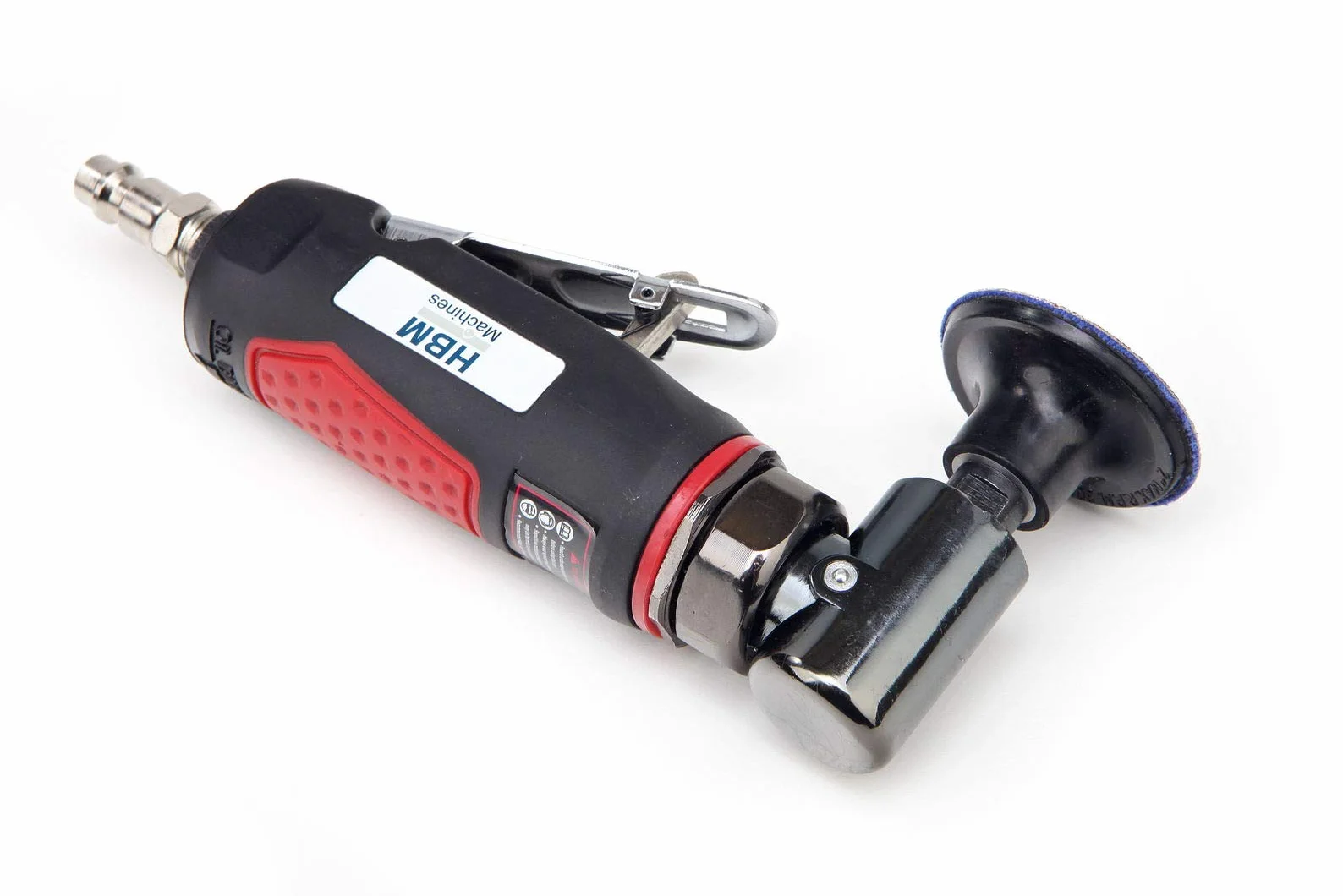 HBM Profi Pneumatic 50 mm. Sander - Roloc - Levigatrice - Smerigliatrice - Ad aria - 15000 RPM - 50 mm - 1 kg - 165 x 75 mm
