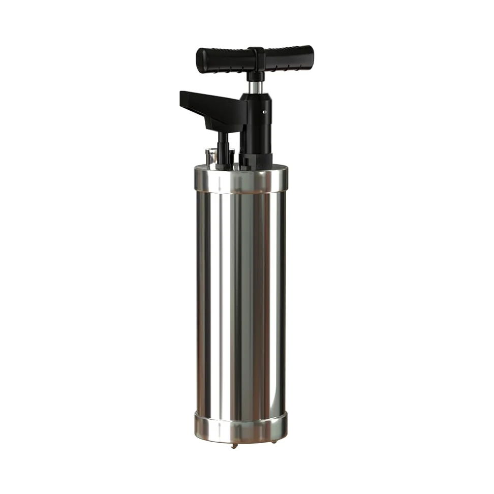 Stantuffo per WC ad Aria Compressa, Pompa Stura Scarichi con Barometro, Sturalavandini a Pressione con 4 Ventose, per Disintasare WC, Lavello, Vasca, Scarico a Pavimento