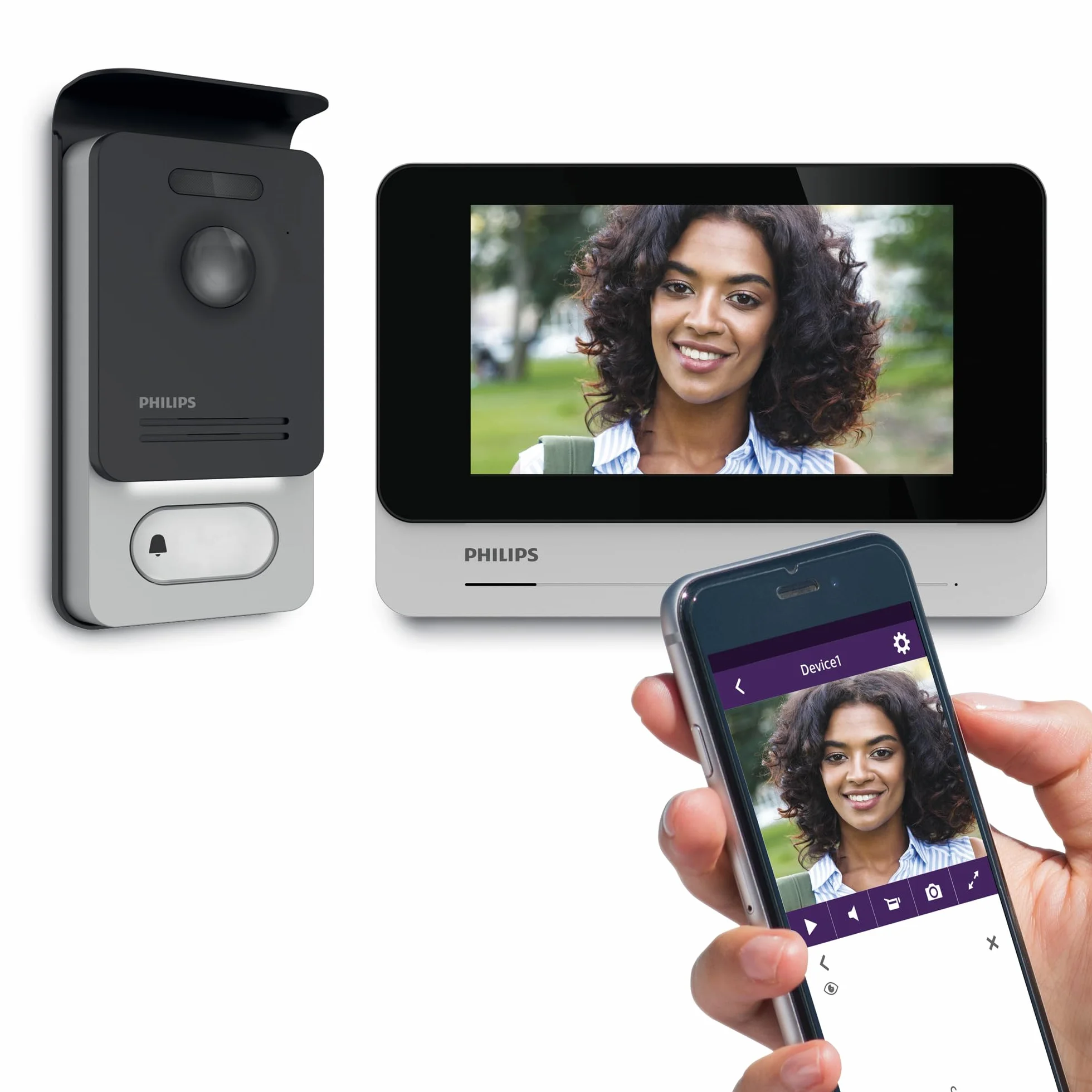 PHILIPS Videocitofono connesso a filo - PHILIPS - 531036 - WelcomeEye Connect 2