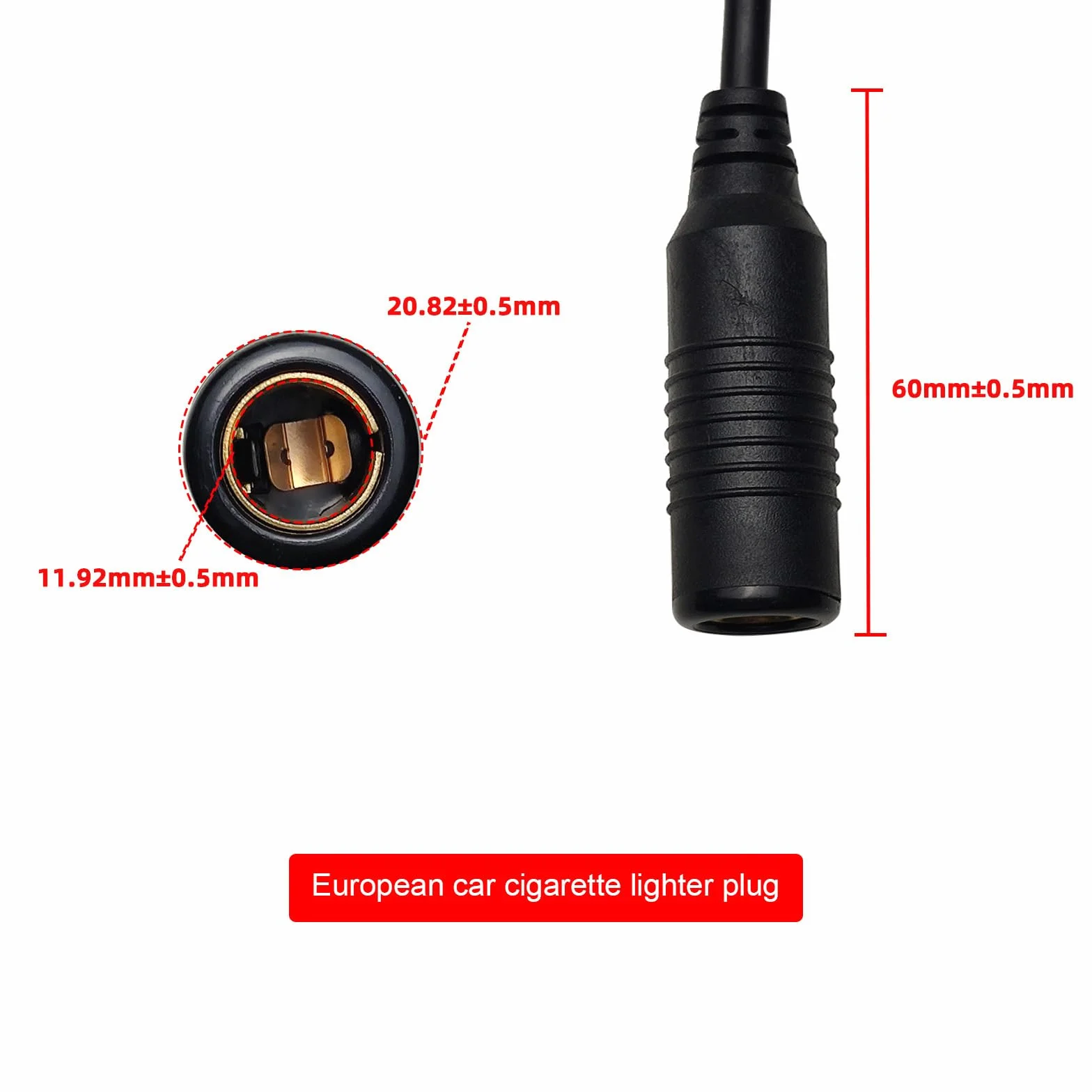 Connettori femmina DIN Filo 18AWG Cavo Adattatore Per Moto Presa di Alimentazione Adattatore Presa di Alimentazione Cavo di Saldatura Flessibile