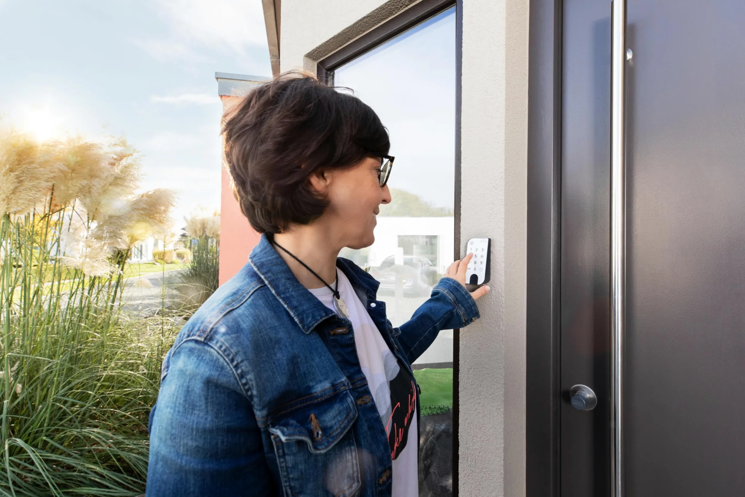 BURG-WÄCHTER Serratura Elettronica secuENTRY per Porte d’Ingresso, Funzionamento con Codice Numerico, App o Chiave con Telecomando, incl. Cilindro, Entry Home 2.0
