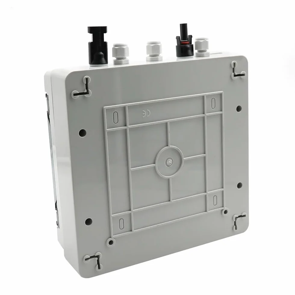 Quadro Elettrico Esterno,Quadro Elettrico Interno Scatola combinatrice solare fotovoltaica fotovoltaica da 500 V 1 ingresso 1 uscita con protezione contro i fulmini Fusibile CC MCB SPD Scatola imperme