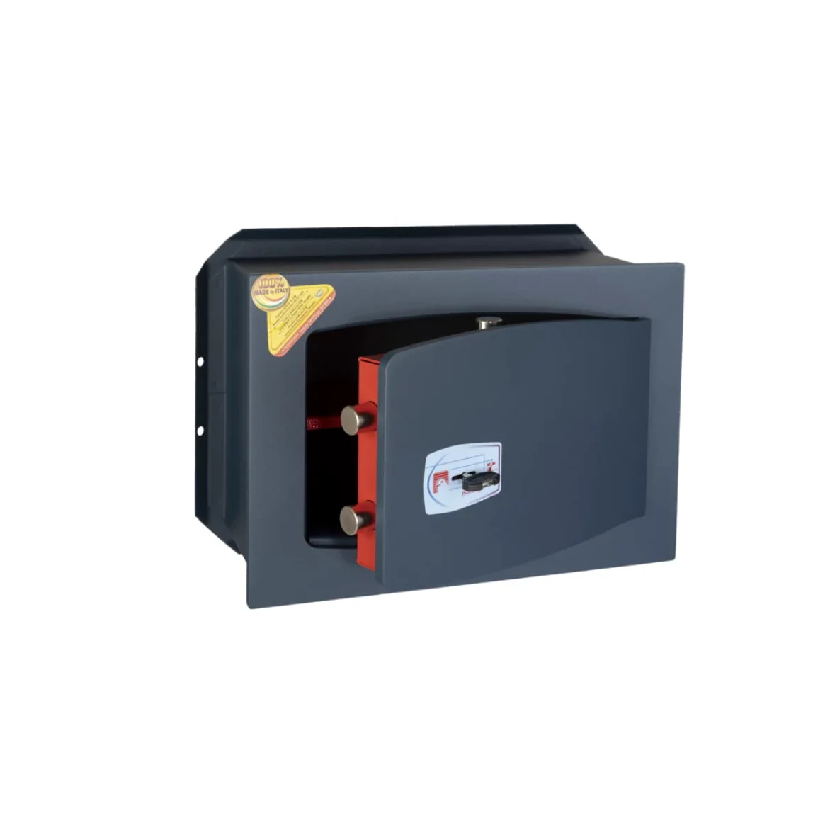 Technomax, Cassaforte a muro, Gold Key modello GK/4L, chiusura con chiave a doppia mappa, Dimensioni mm. 270 (H) x 390 (L) x 240 (P)
