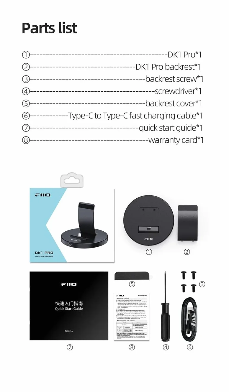 FiiO DK1 Pro Plug & Play USB-C Docking Station universale