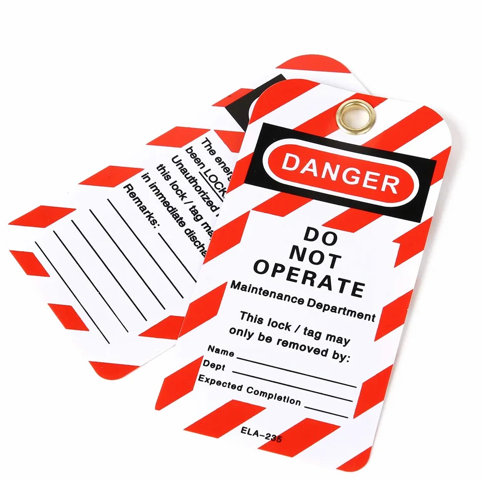 POFET Lockout Tagout Kit per interruttori e valvole con 2 tag, 1 lucchetto, 3 blocco interruttore, 2 lucchetto sicurezza, 1 borsa