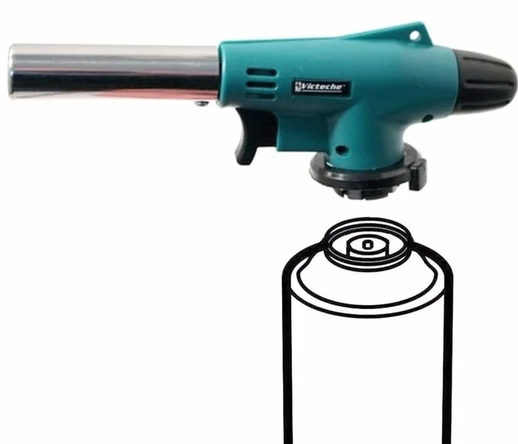 SALDATORE BRUCIATORE SVERNICIATORE CANNELLO A GAS CON ACCENSIONE PIEZO 227GR