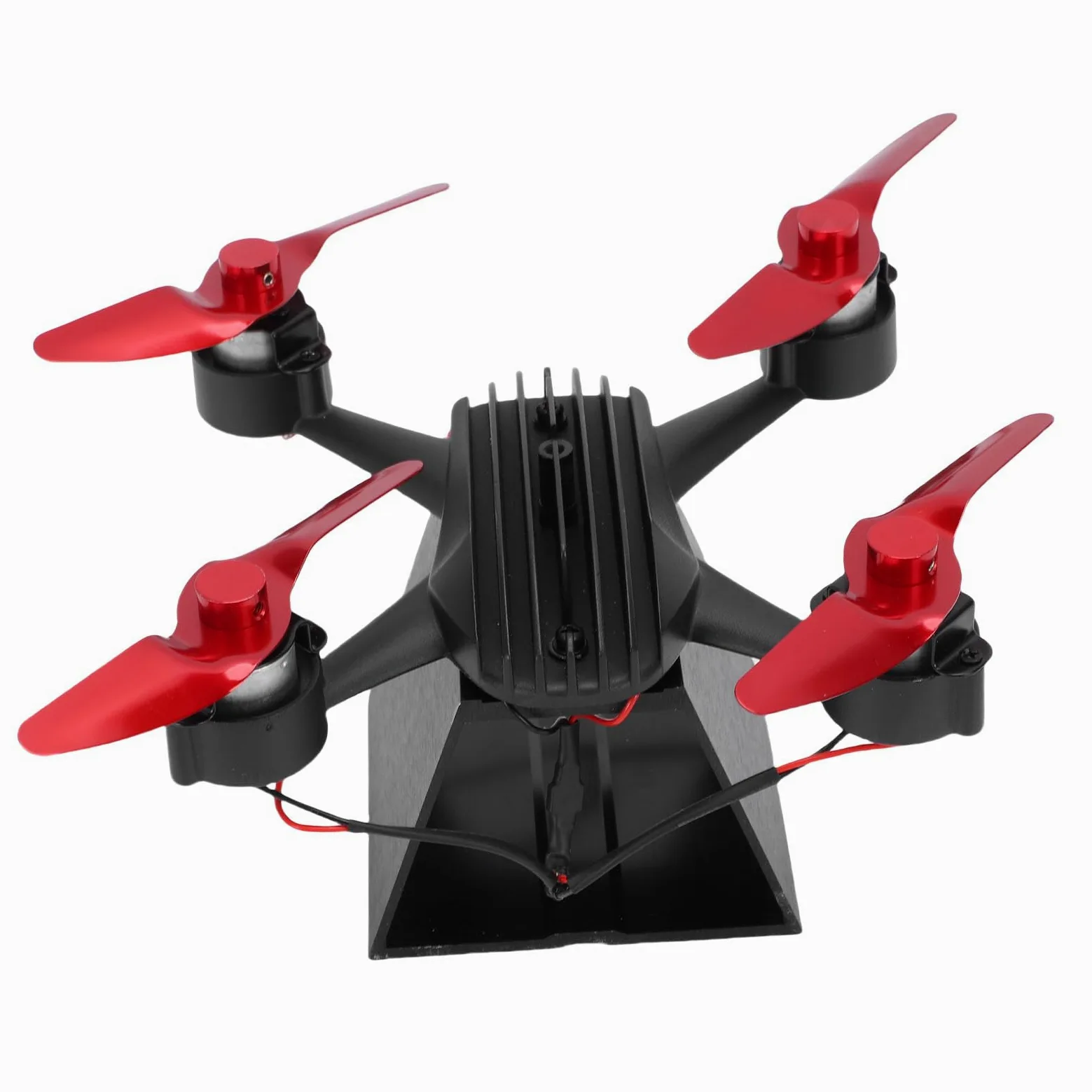 Ventola Termica per Stufa a Legna in Lega di Alluminio, Forma a Drone, 1000-1600rpm ≤25db, per Caminetto a Pellet e Gas, Montaggio a Parete