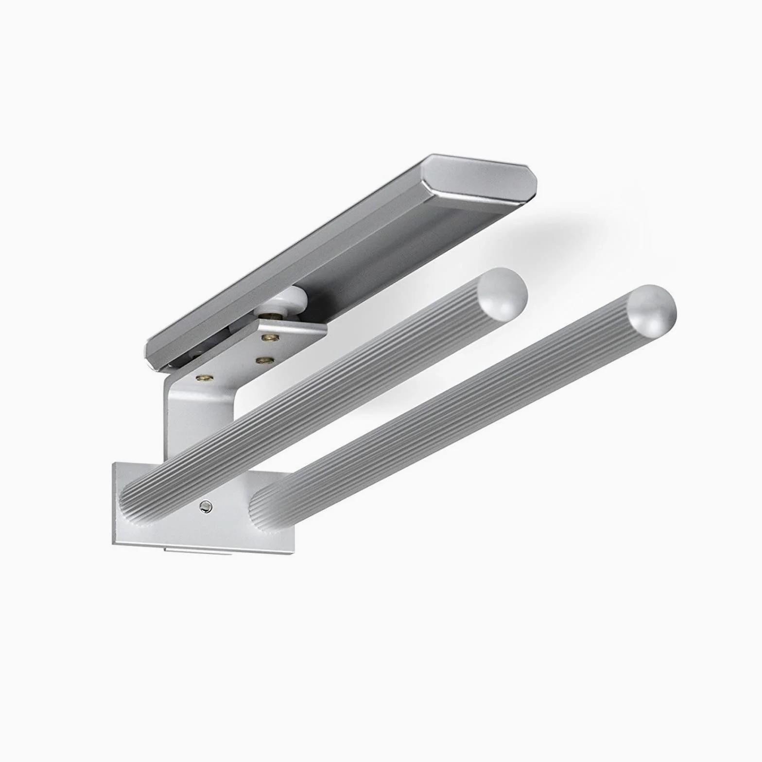 SOTECH 2 pezzi Portasciugamani rotanti TED 2 bracci cromato lucido | alluminio, 450 - 730 mm, estensibile estraibile telescopico adatto per bagno o cucina
