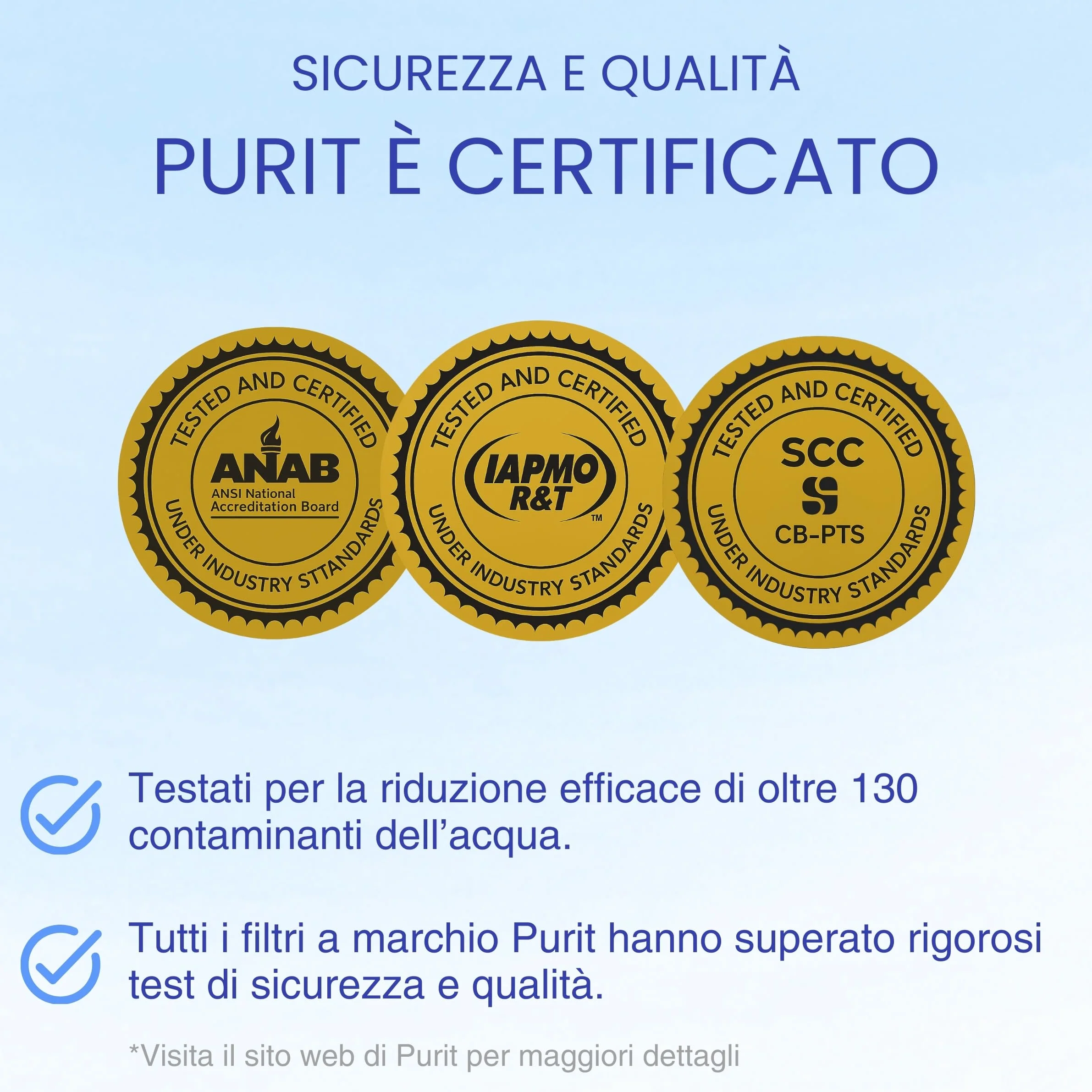 Purit Filtro Doccia Anticalcare - Compatibilità Universale - Filtra il 99,99% delle Impurità - Ideale per Pelli e Capelli Delicati