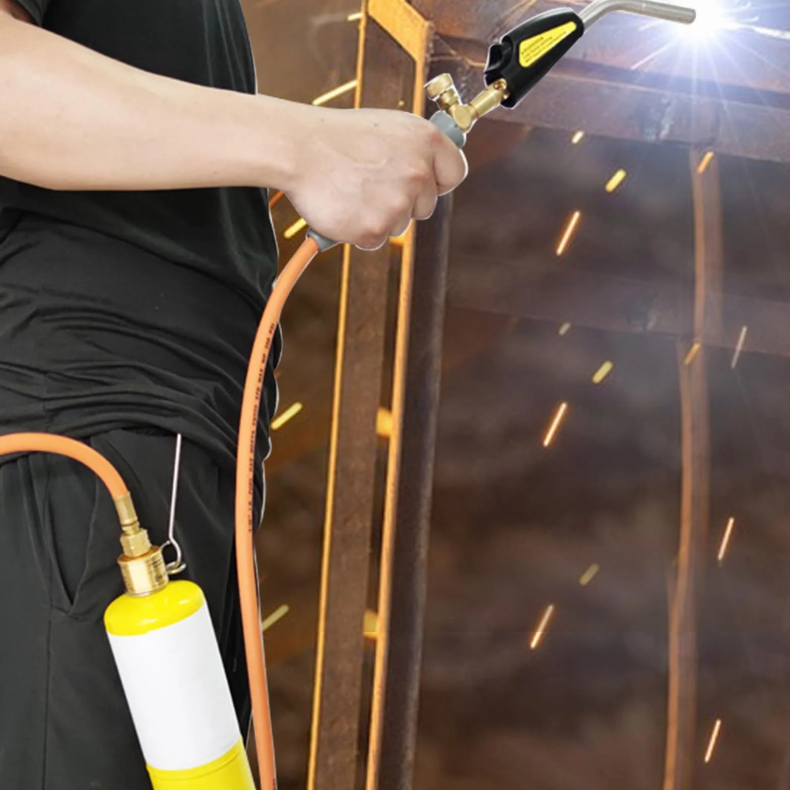 MAPP Torcia a propano CGA600 brasatura testa a gas tubo 1,2 m innesco automatico