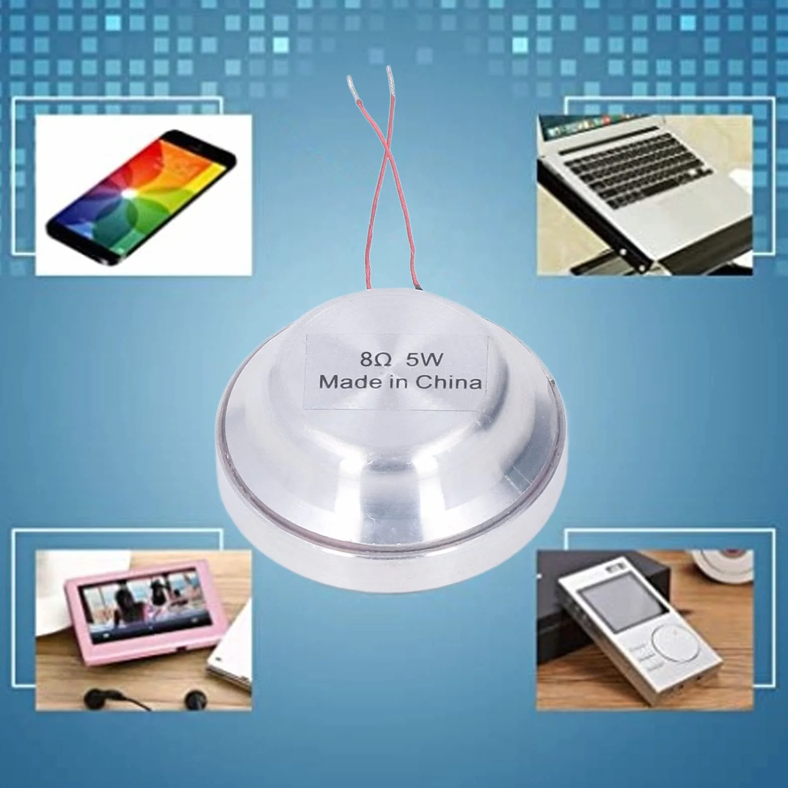 Altoparlante a risonanza da 35 mm, altoparlante a conduzione, altoparlante a risonanza di tutte le frequenze per la riproduzione del suono su computer e altri dispositivi (8Ω 5W)