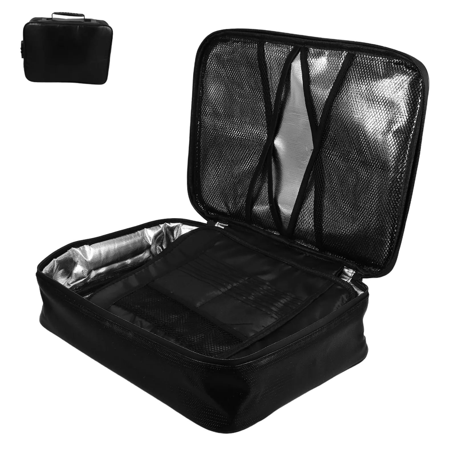 Mipcase Borsa per Documenti Ignifuga, Organizza Documenti con Serratura e Manico, Multistrato, per Certificati e Carte Importanti, Uso Domestico