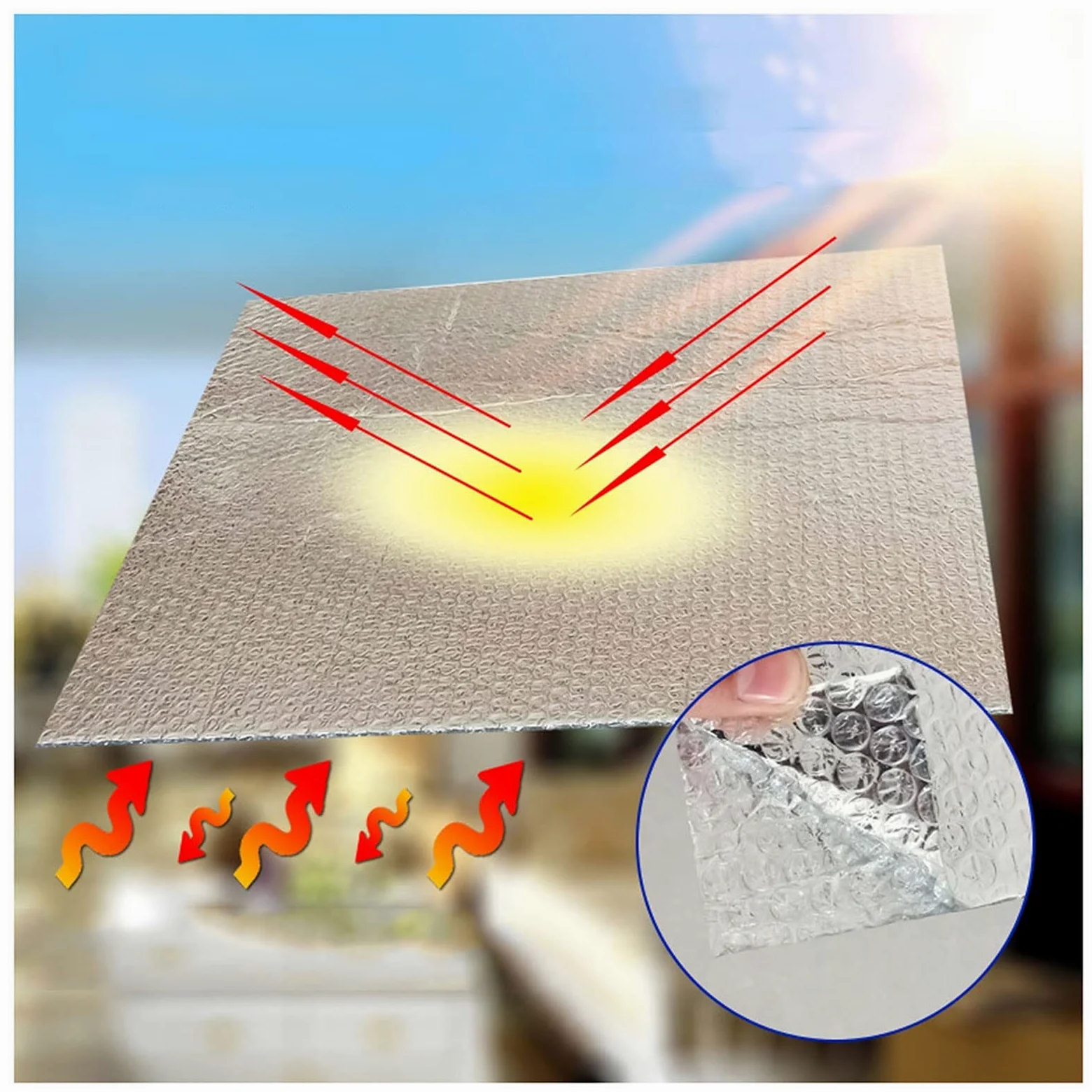 Isolante Termico Riflettente Foglio isolante termoriflettente per termosifoni Foglio isolante termoriflettente per termosifoni Foglio isolante termoriflettente per termosifoni Foglio isolante a rispa