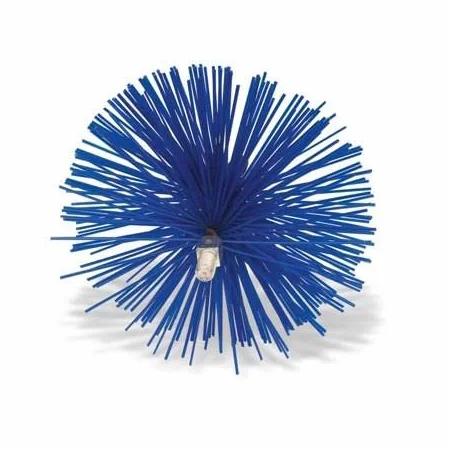 La zappa Scovolo in nylon "tondo" per spazza camini tipo professionale, pulizia canne fumarie. (Ø 20 cm)