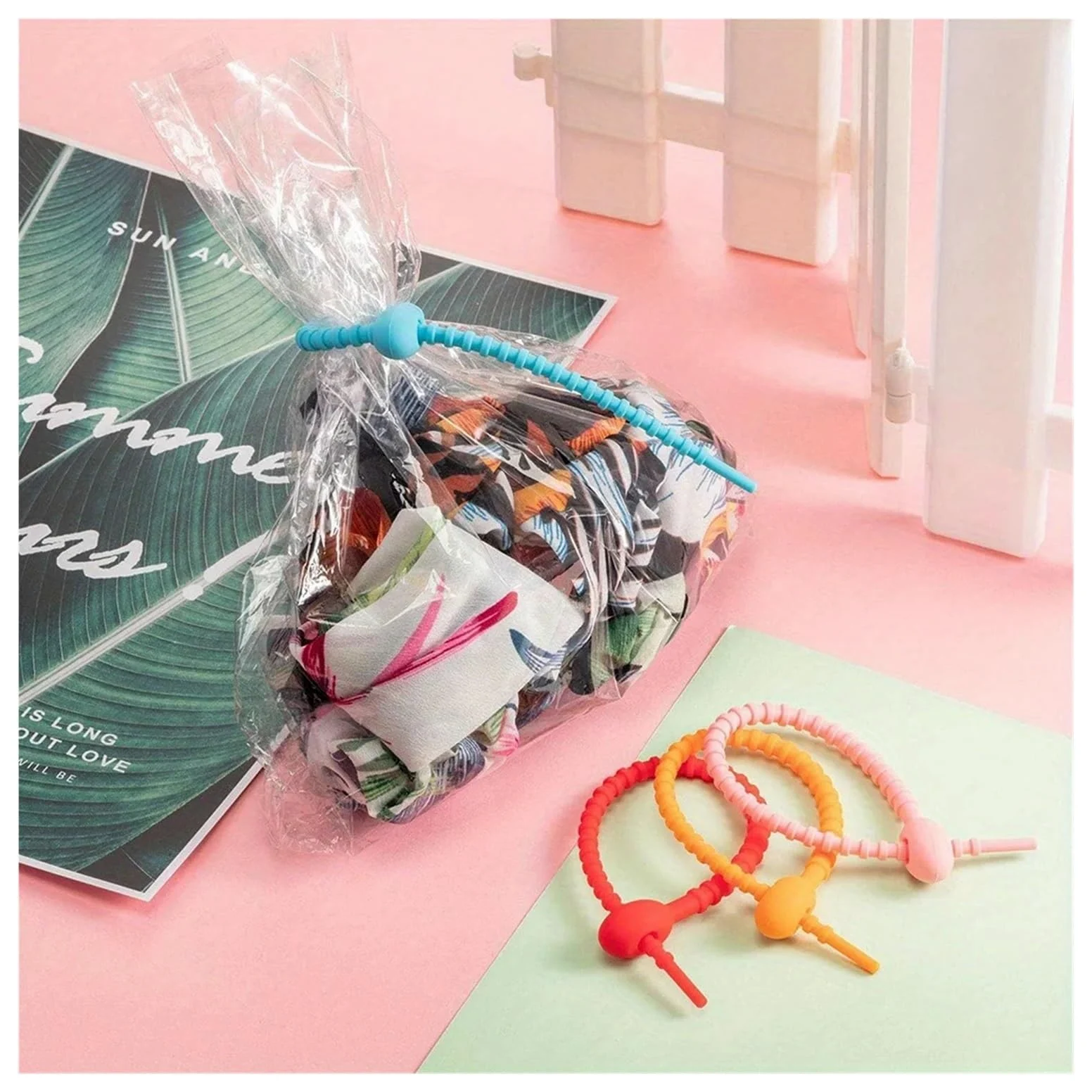 Fascette in silicone multicolori, Fascette in silicone Twist Snake, fascette in 12-21 cm 20-100 pezzi(12cm,100pcs)