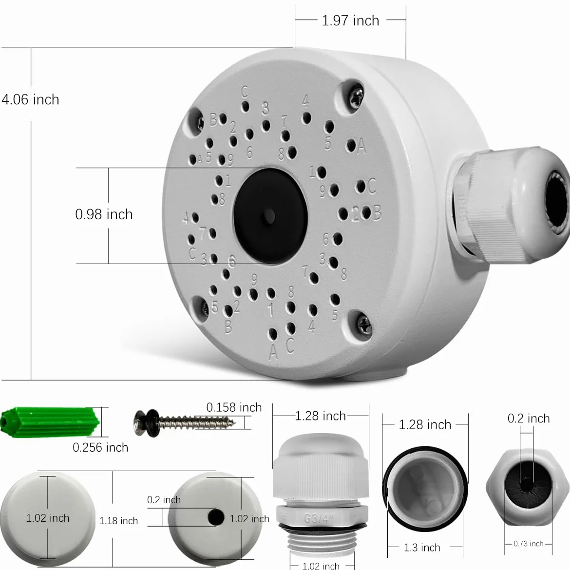 Nuovo aggiornamento scatola di giunzione impermeabile 8PCS (xiaosan)