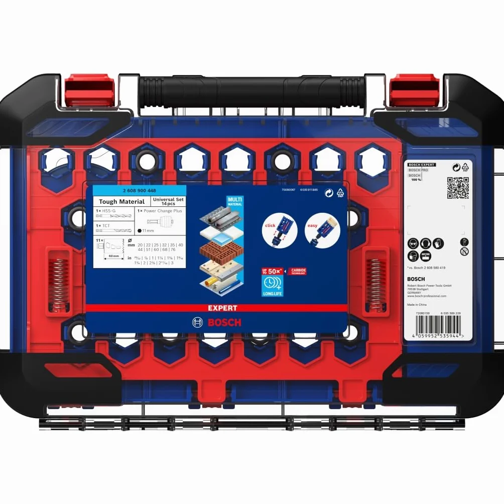 Bosch Professional Set di Seghe a Tazza Expert Tough Material Ø 20-76 mm 14 sztuk