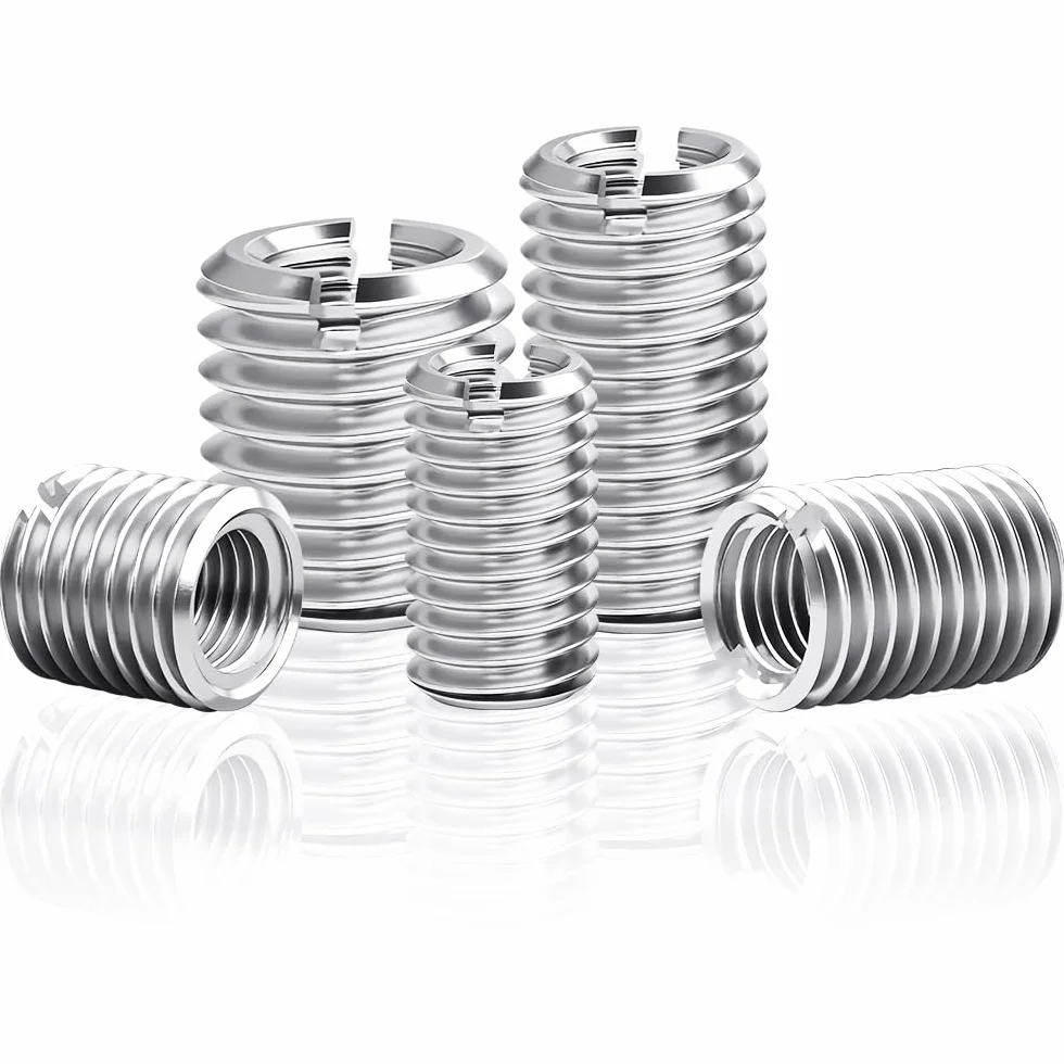 Inserto filettato M8 su M5 x 10mm, 24 pezzi adattatore filettato m8 m5, manicotto filettato in acciaio inossidabile, adattatore per collegamenti a vite, manicotto di riduzione da m8 a m5