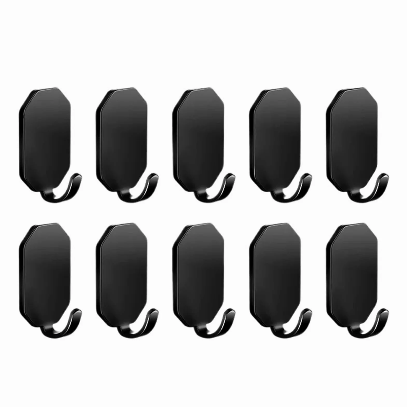 ganci appendiabiti 1/10 Pezzi Ganci Adesivi Da Parete In Acciaio Inossidabile Resistenti Impermeabili Bagno Di Casa Appendere Asciugamani Chiavi Borse Cappotto