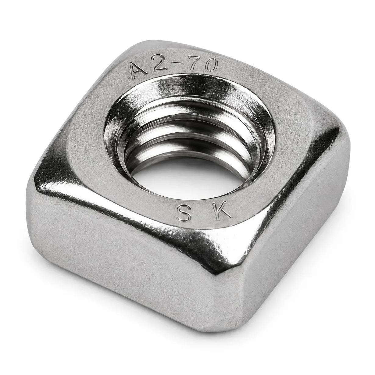 Dado quadrato DIN 557 Acciaio inox A2 V2A M8 25 pezzi
