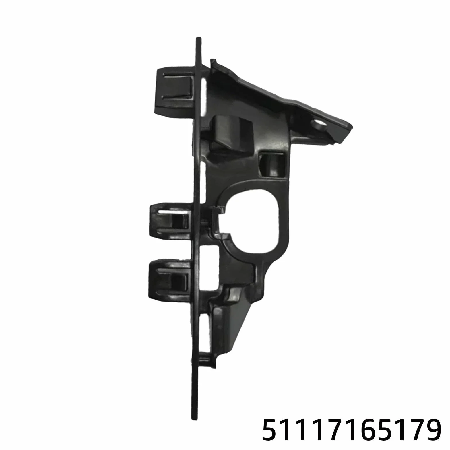 Staffa di supporto paraurti anteriore sinistro lato conducente per E85, E86 e Z4 (2003-2008) - Ricambio diretto in plastica staffa di supporto parte n. 51117165179