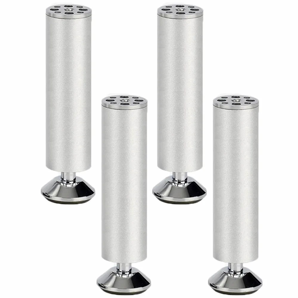 Gambe per mobili Gambe per tavoli Regolabili in Metallo Piedini per mobili Piedini in Lega di Alluminio Piedini di Ricambio Rotondi per alzate per mobili Gambe per divani Gambe per