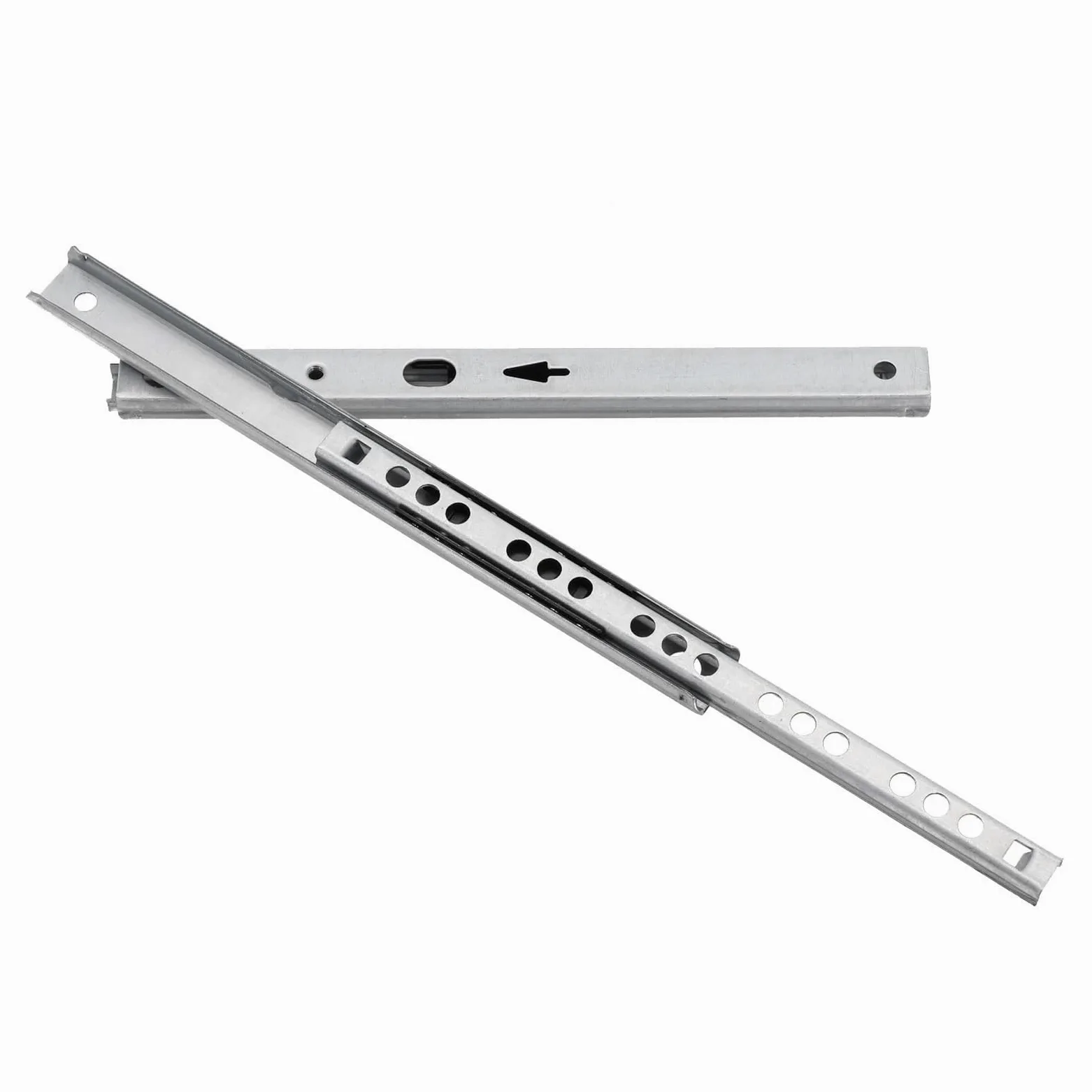 Guide Per Cassetti 8-16 Inches Stainless Steel Drawer Slides Soft Close Track Rail Sliding 2-Section Cabinet Furniture Hardware Per Cucina(16 inch)