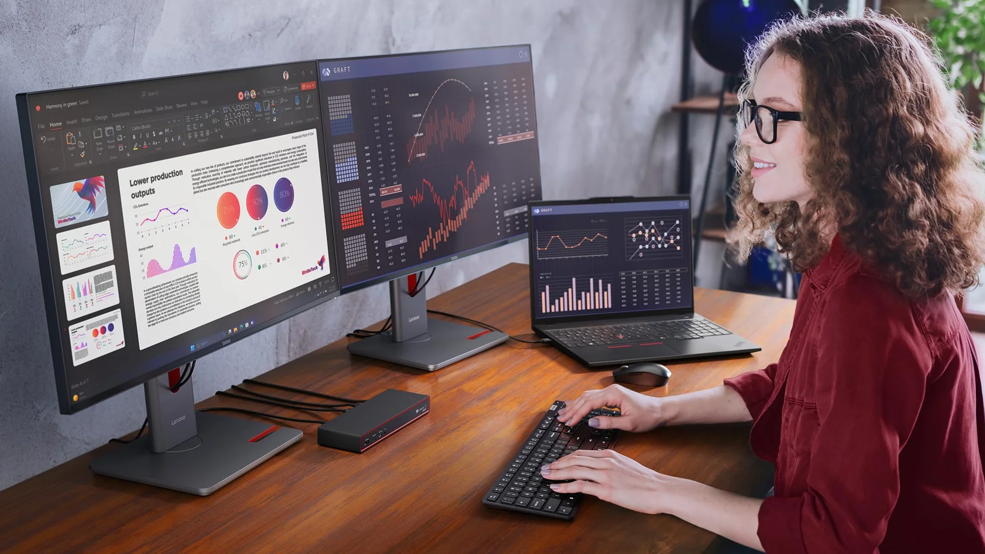 Lenovo ThinkPad Thunderbolt 5 Smart Dock 7500 EU, docking station con 2xDP 2.1 HDMI 2.1 2.5GbE, porte USB-A/USB-C, PD 3.1 fino a 180W