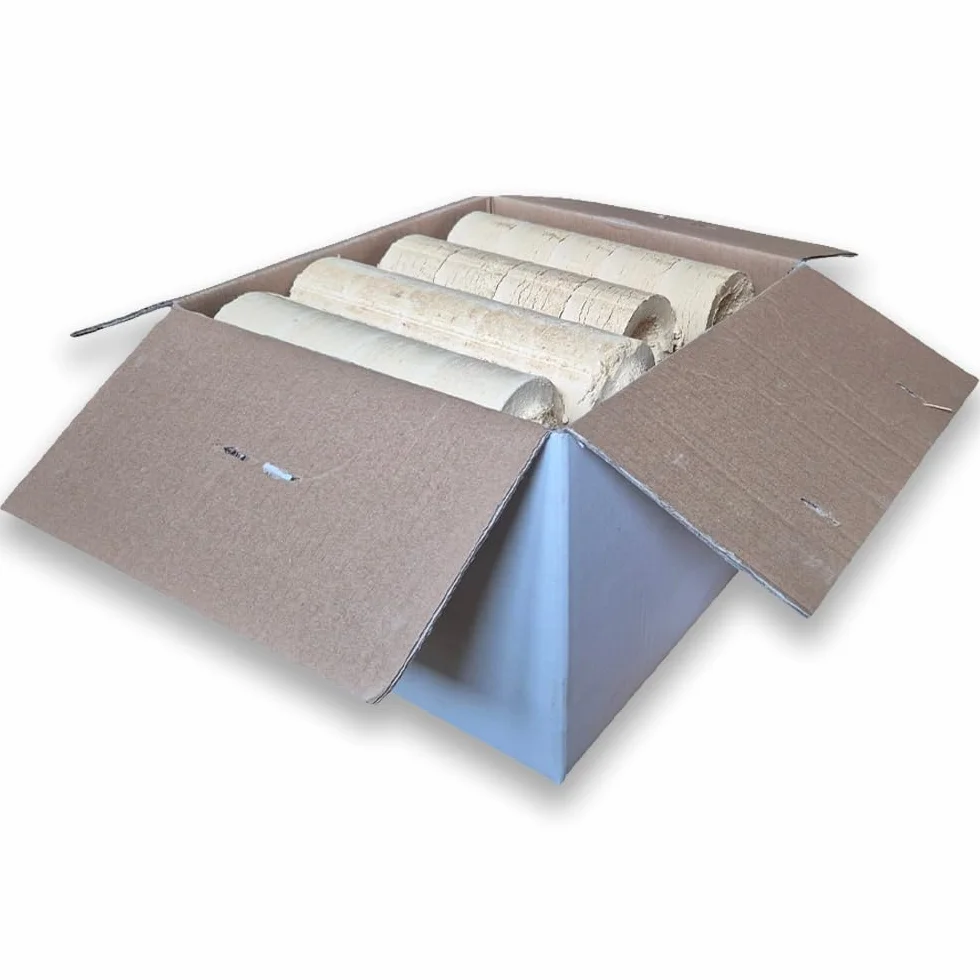 Tronchetti da ardere per camino 50 kg legno pressato 100% Made in Italy