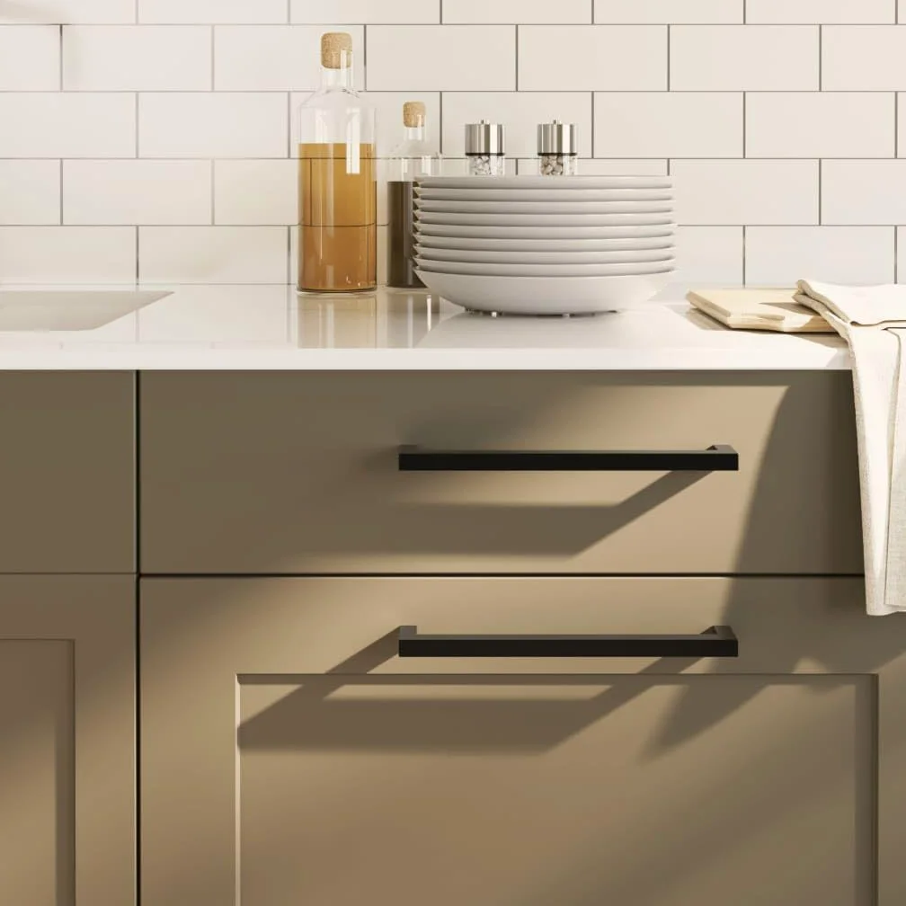 Maniglie per Mobili 20 pz Nere 224 mm in Acciaio Inox,Maniglie Moderne,Maniglie Cassetti,Maniglie per Mobili-3203656