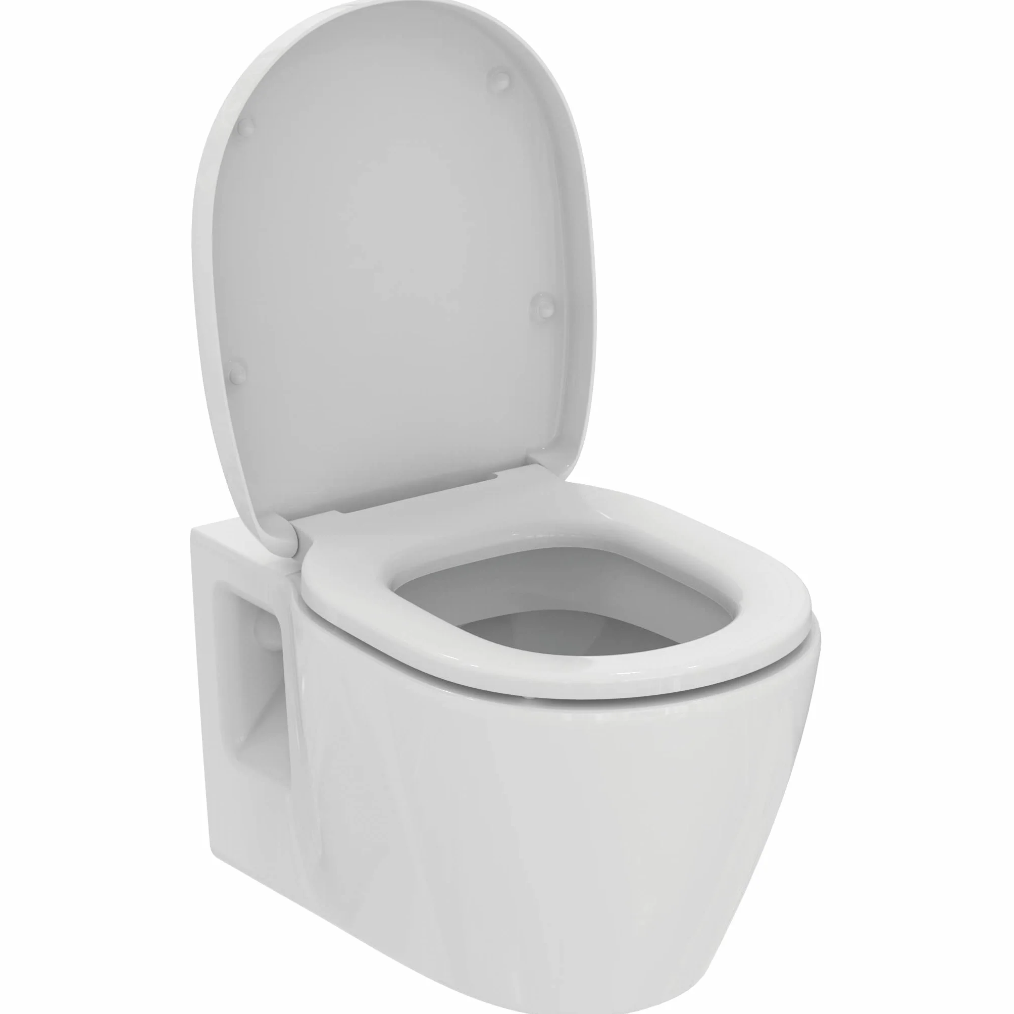 Ideal Standard - Connect, WC a parete completo di sedile WC a chiusura lenta, E-Packaging dedicato al trasporto in ceramica, bianco