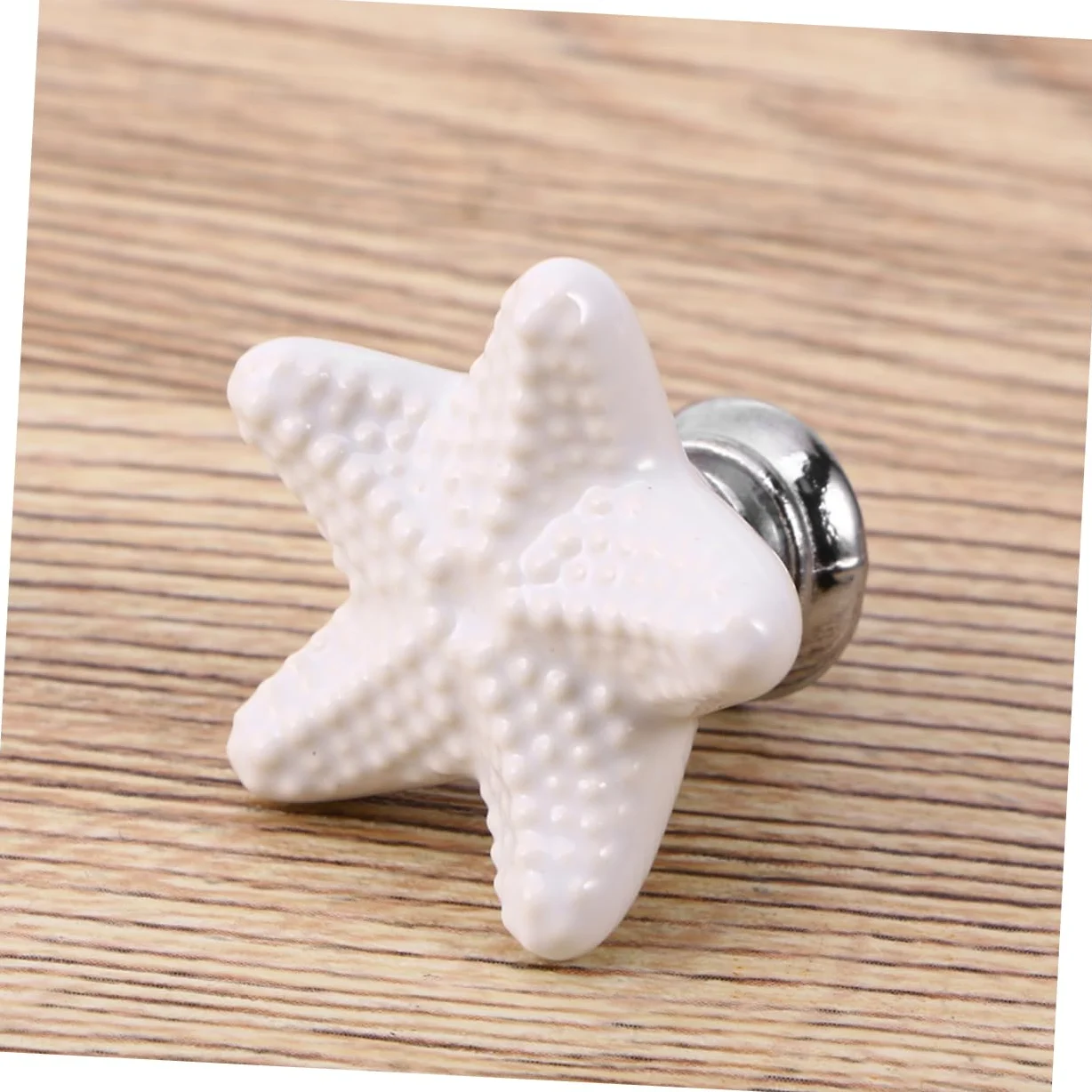 jojofuny 12 Pz Pomello a Stella Manico in Cristallo Pomello Dell'armadio Pomelli Dei Cassetti Manopole Nere Pomoli Per Armadi e Cassetti Bianca Bambino Ceramica Maniglia