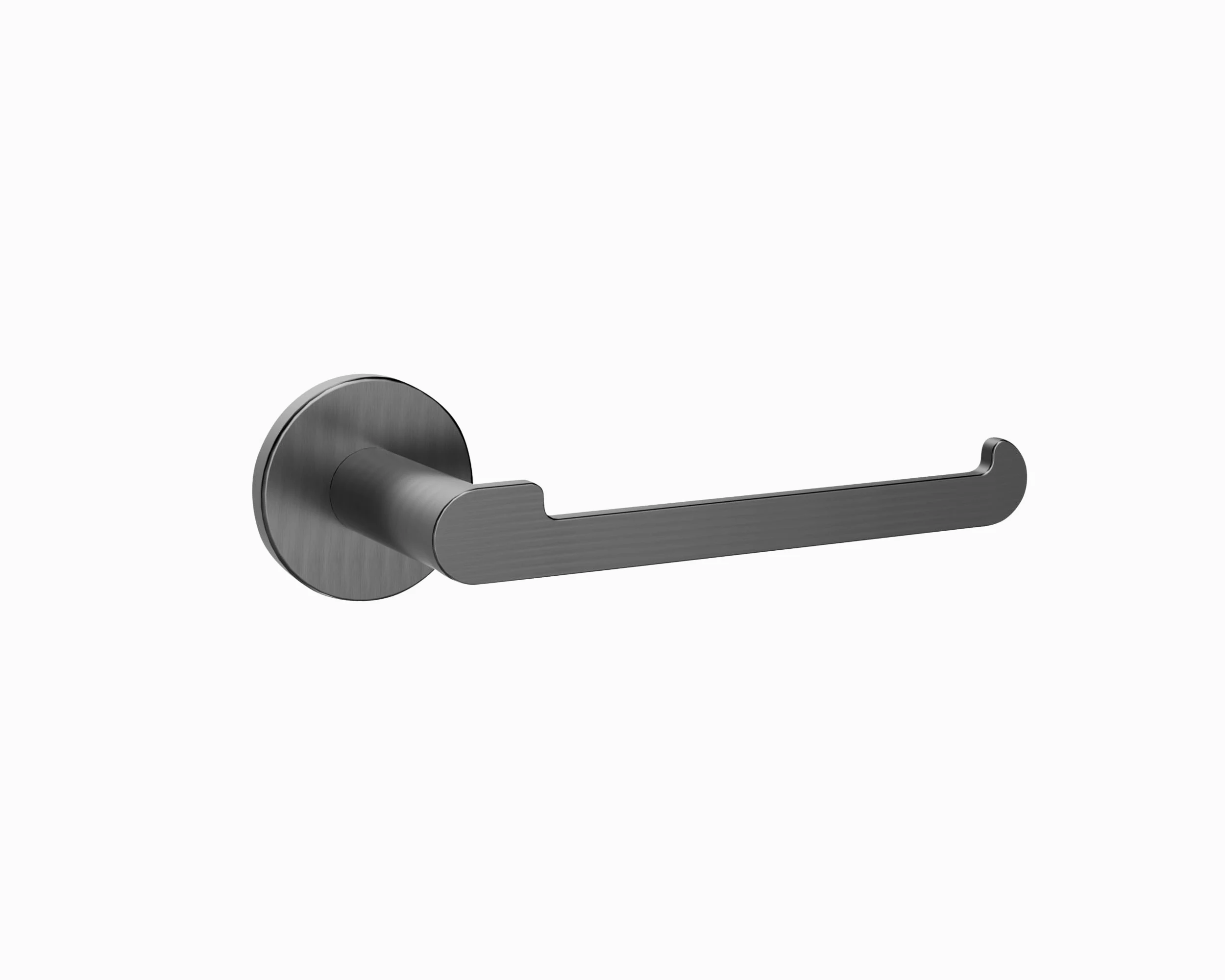 IMEX - Portarotolo Adesivo Carta Igienica Nero | Portarotolo Bagno Senza Forare in Acciaio Inox S.304 | Resistente a Umidità e Corrosione | Doppio Sistema di Fissaggio (Avvitato o Incollato)