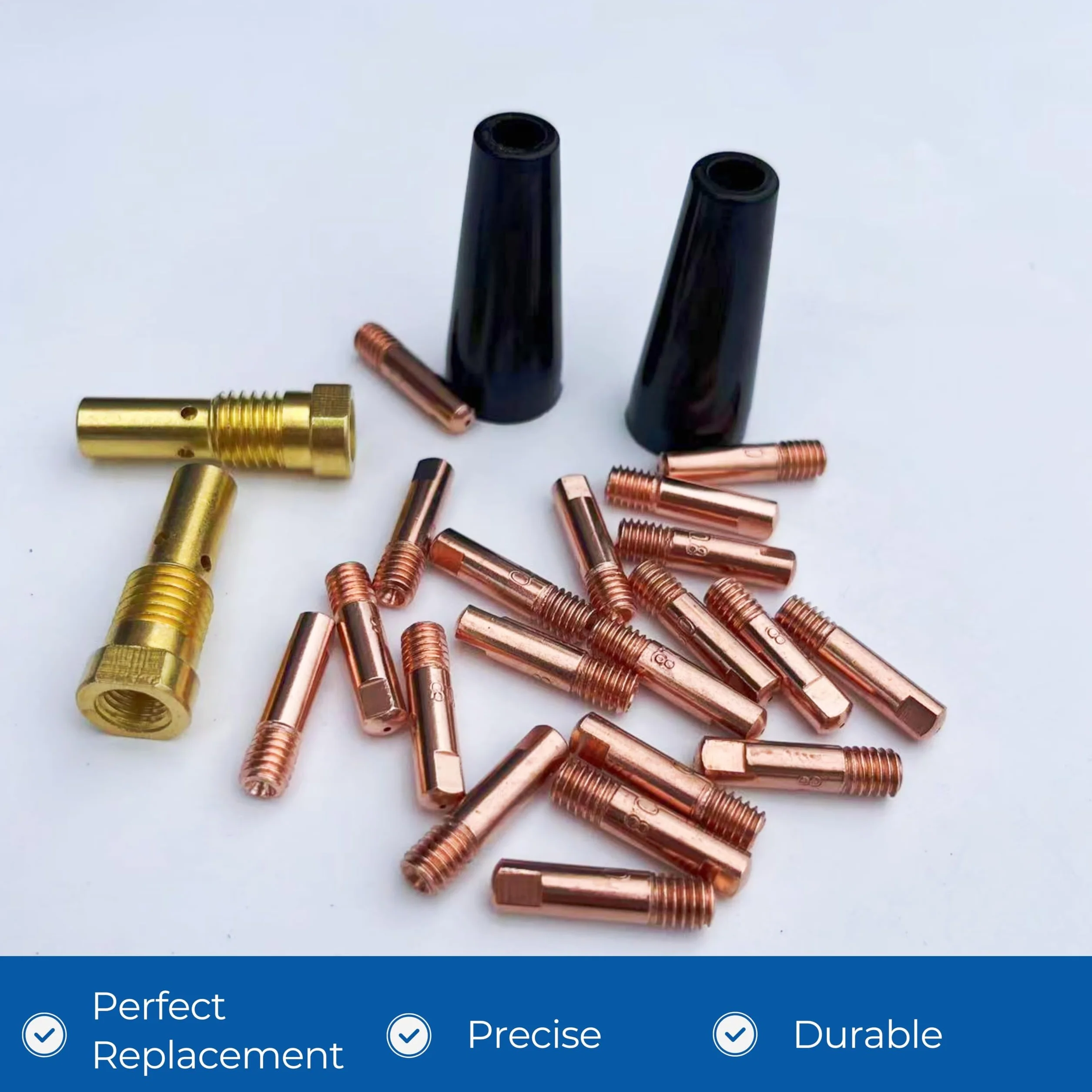 Set di 24 pezzi accessori per saldatura MIG MAG AK14 MB14 0,8 mm M6