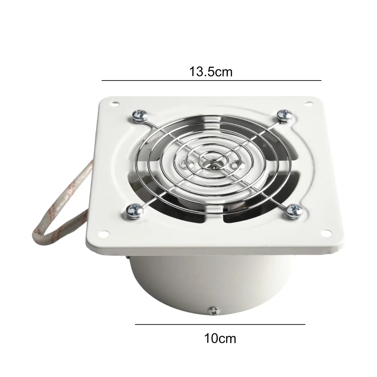 Estrattore Aria, Ventilatore da 32 W, la di Scarico da 6 Pollici, Estrazione Aria efficiente, Materiale in Ferro di Alta qualità, Design Leggero, 19 x 13,5 x 15 cm.