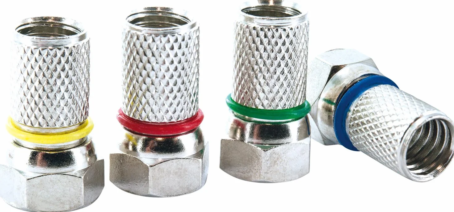 SCHWAIGER 555 Sistema SAT Set satellitare Parabola Quad LNB digitale 8x F-plug 7mm Antenna SAT in alluminio Set completo Mattone rosso 74,5 x 84,5 cm